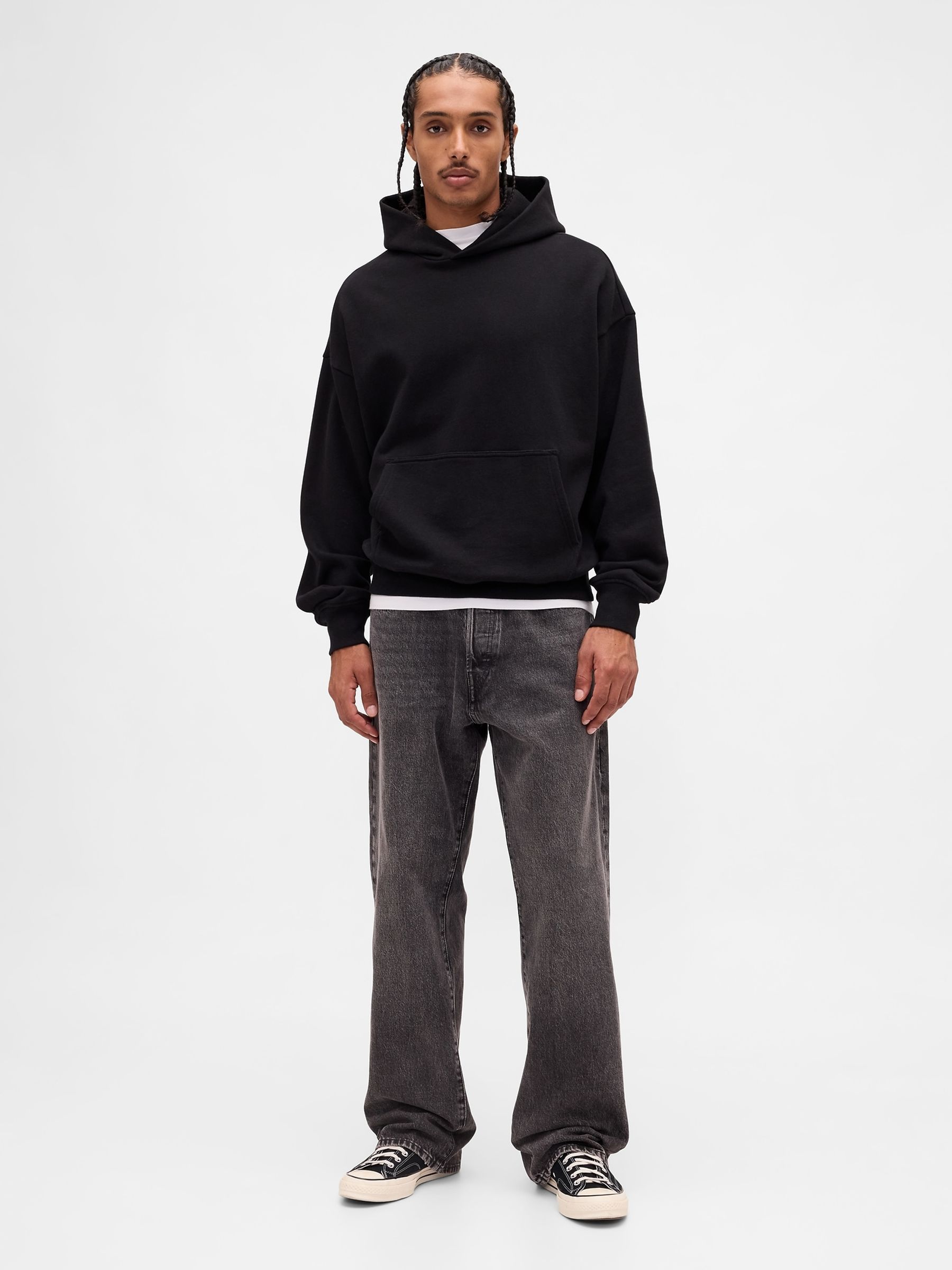 Black 90s Loose Jeans - Image 5 of 6