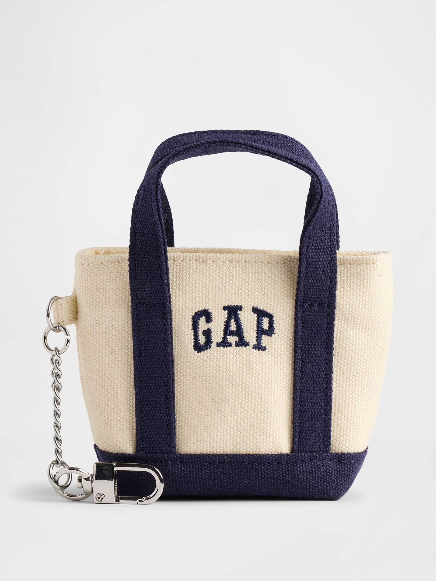 Cream Logo Tote Keychain Charm - Image 1 of 2 Cream Logo Tote Keychain Charm - Image 1 of 2