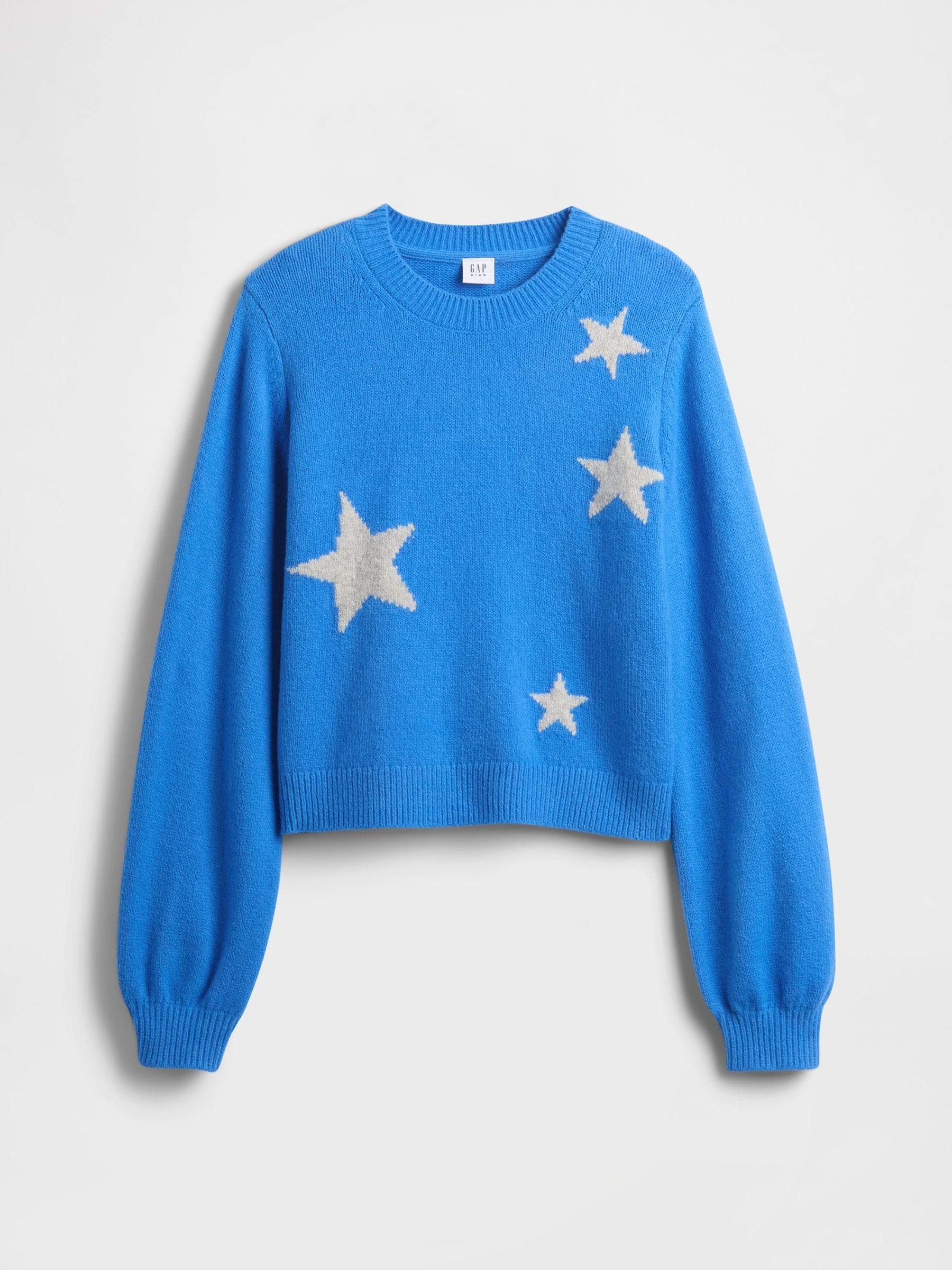 Blue CashSoft Crew Neck Sweatshirt (4-13yrs) - Image 1 of 2 Blue CashSoft Crew Neck Sweatshirt (4-13yrs) - Image 1 of 2
