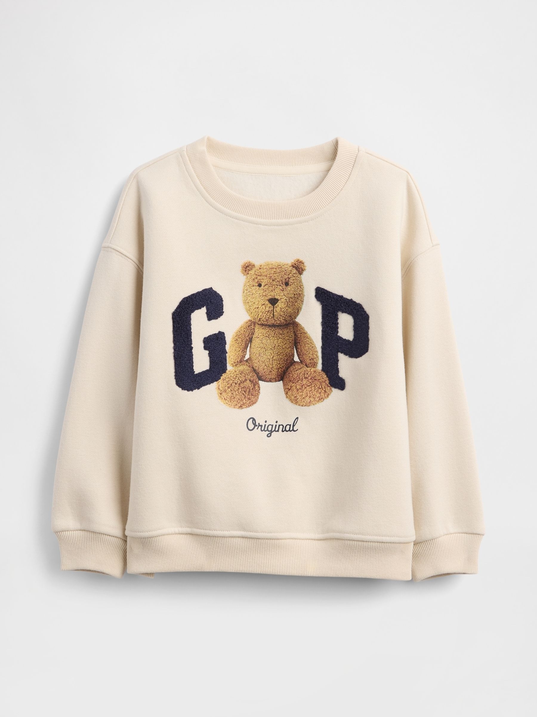 Cream VintageSoft Bear Logo Sweatshirt - Image 1 of 2 Cream VintageSoft Bear Logo Sweatshirt - Image 1 of 2