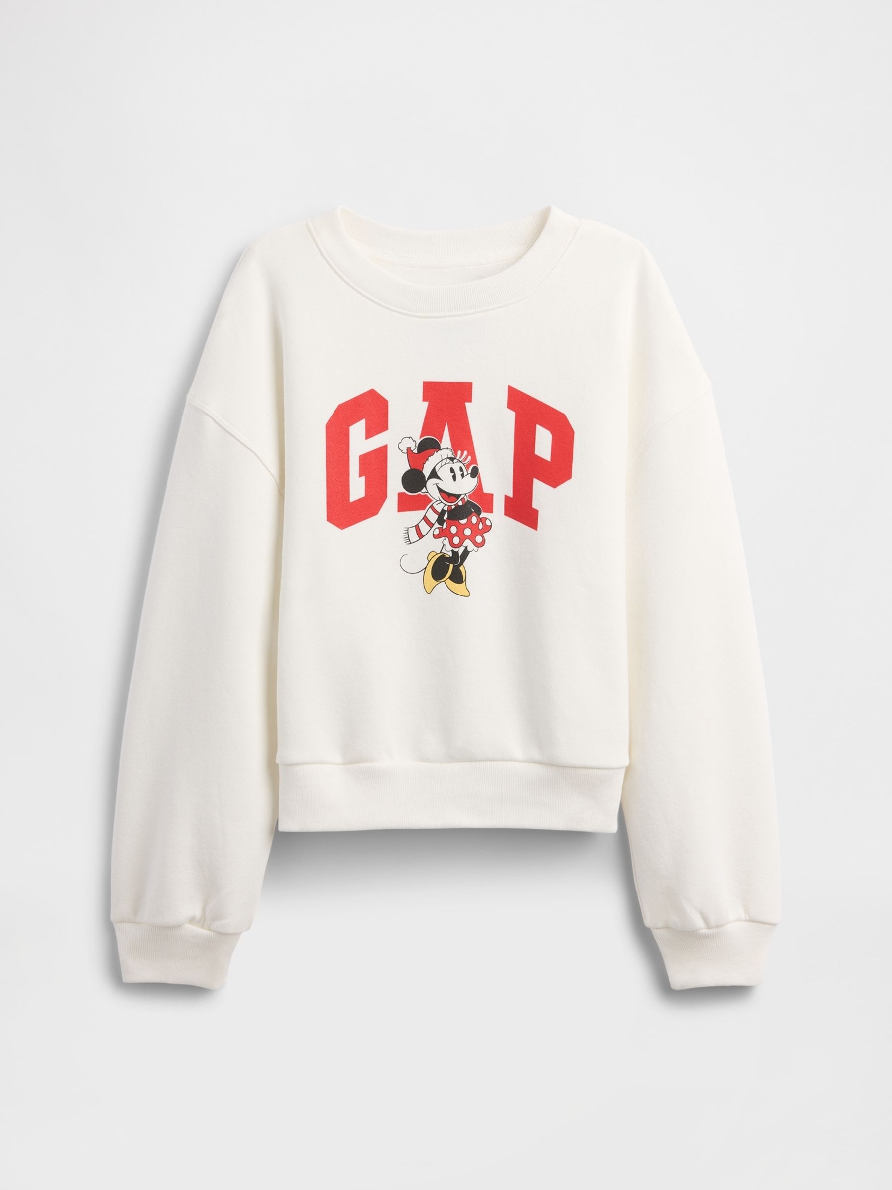 White Disney Minnie Mouse Oversized Logo Sweatshirt - Image 1 of 3