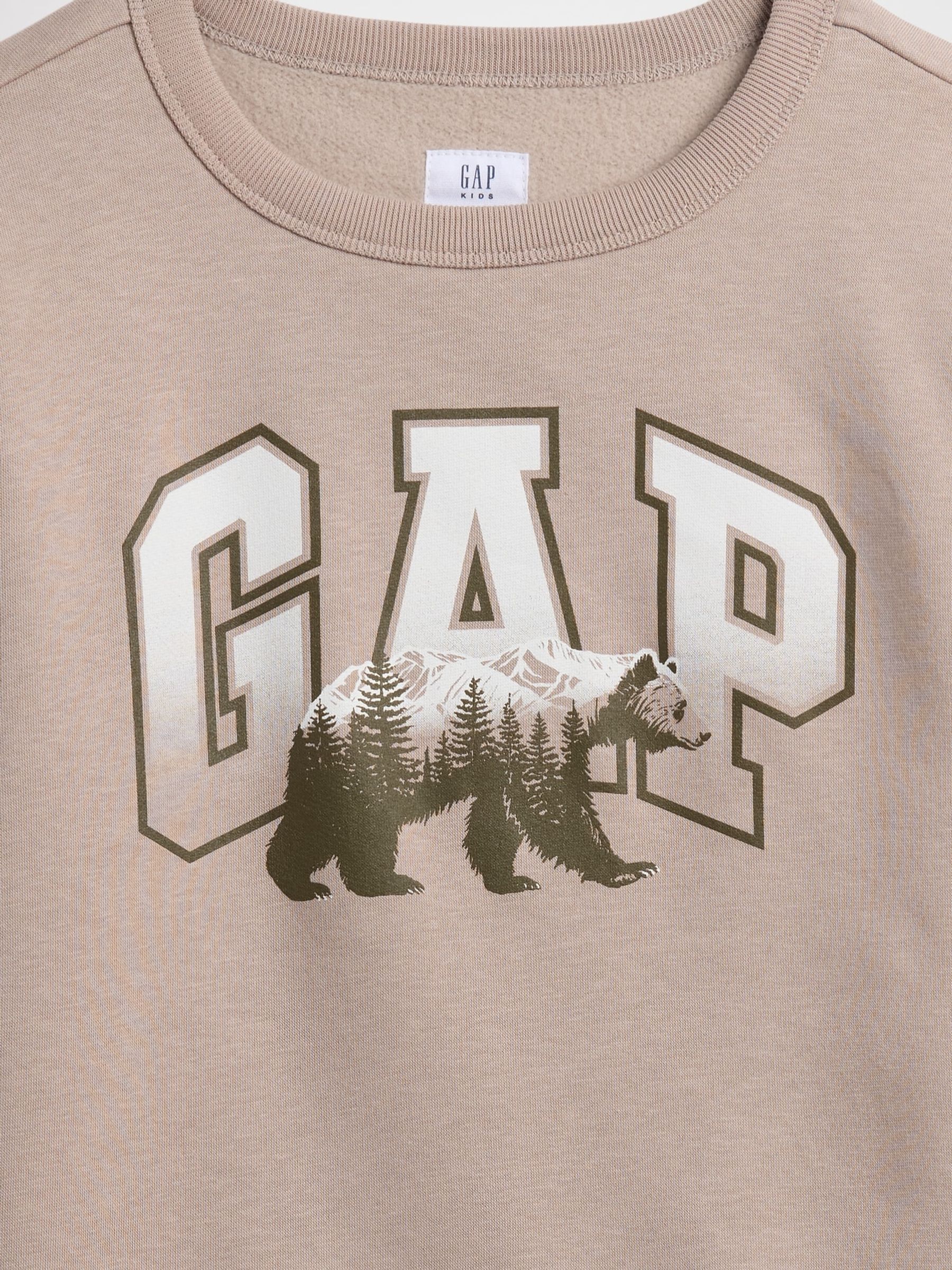 Beige Crew Neck Graphic Sweatshirt (4-13yrs) - Image 3 of 3 Beige Crew Neck Graphic Sweatshirt (4-13yrs) - Image 3 of 3