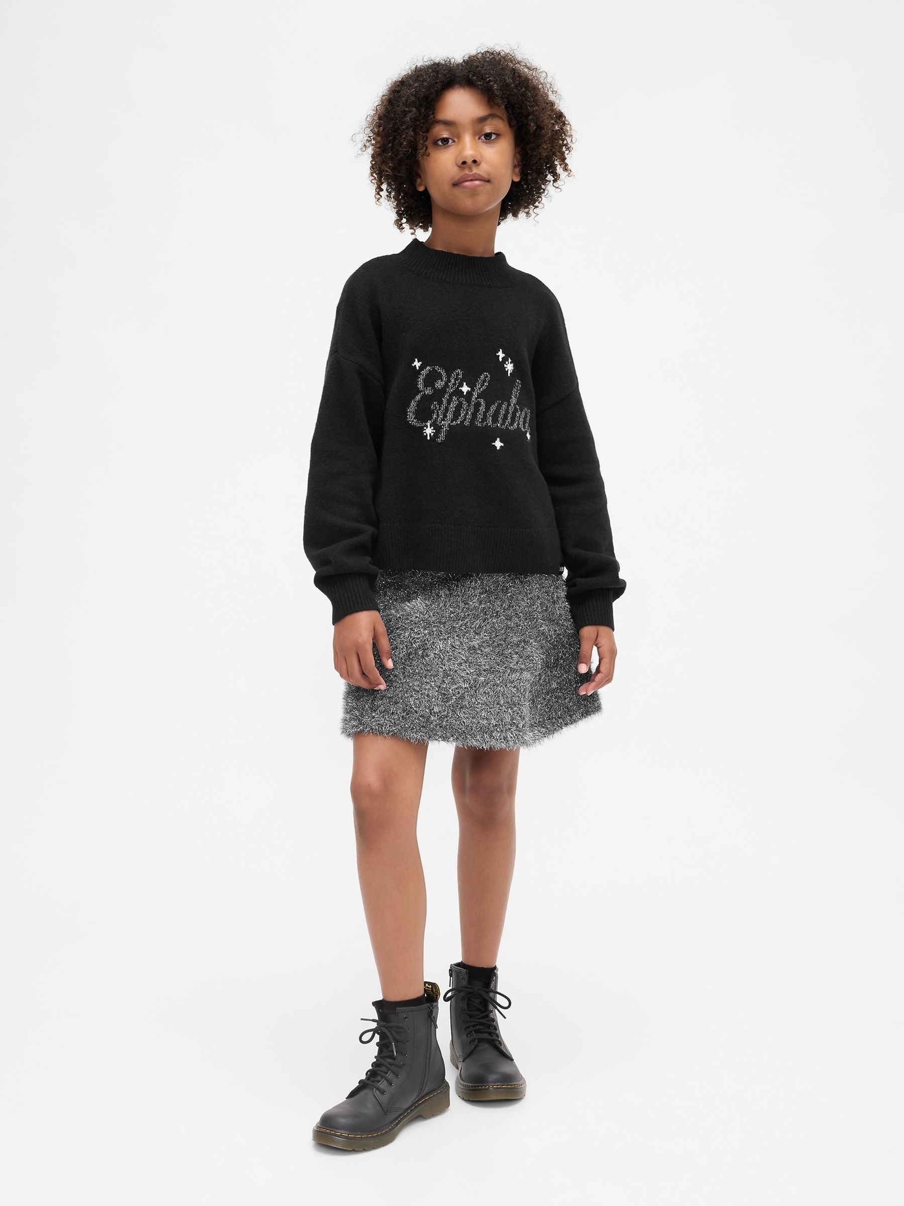 Black Elphaba Wicked CashSoft Relaxed Jumper (4-13yrs) - Image 5 of 7