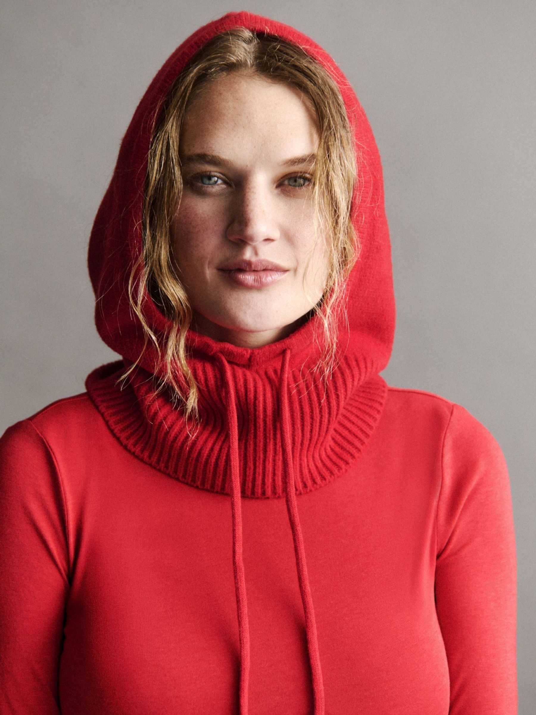 Red CashSoft Drawcord Knitted Snood Hat | Gap