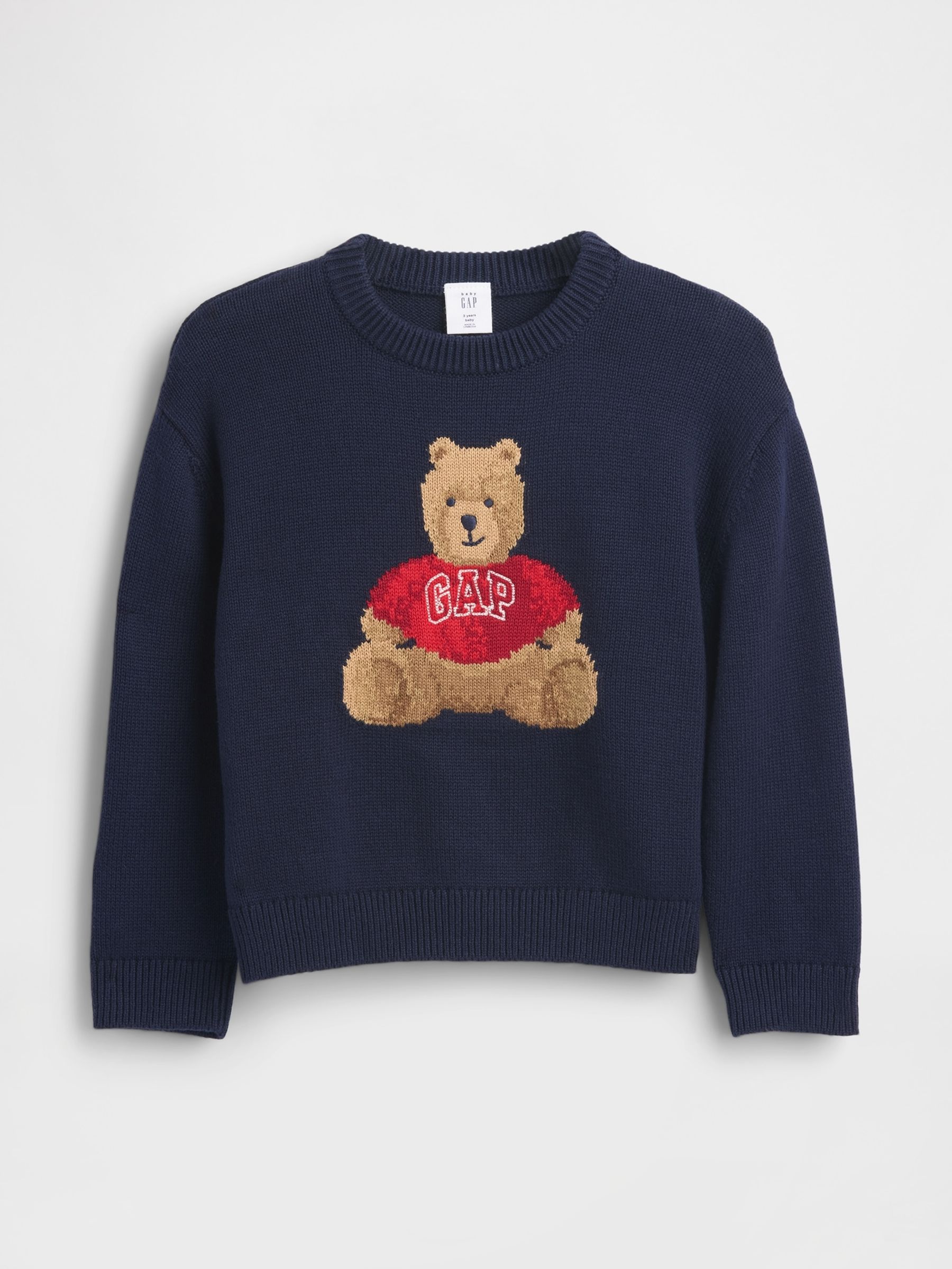 Navy Blue Graphic Crew Neck Jumper (6mths-5yrs) - Image 2 of 3