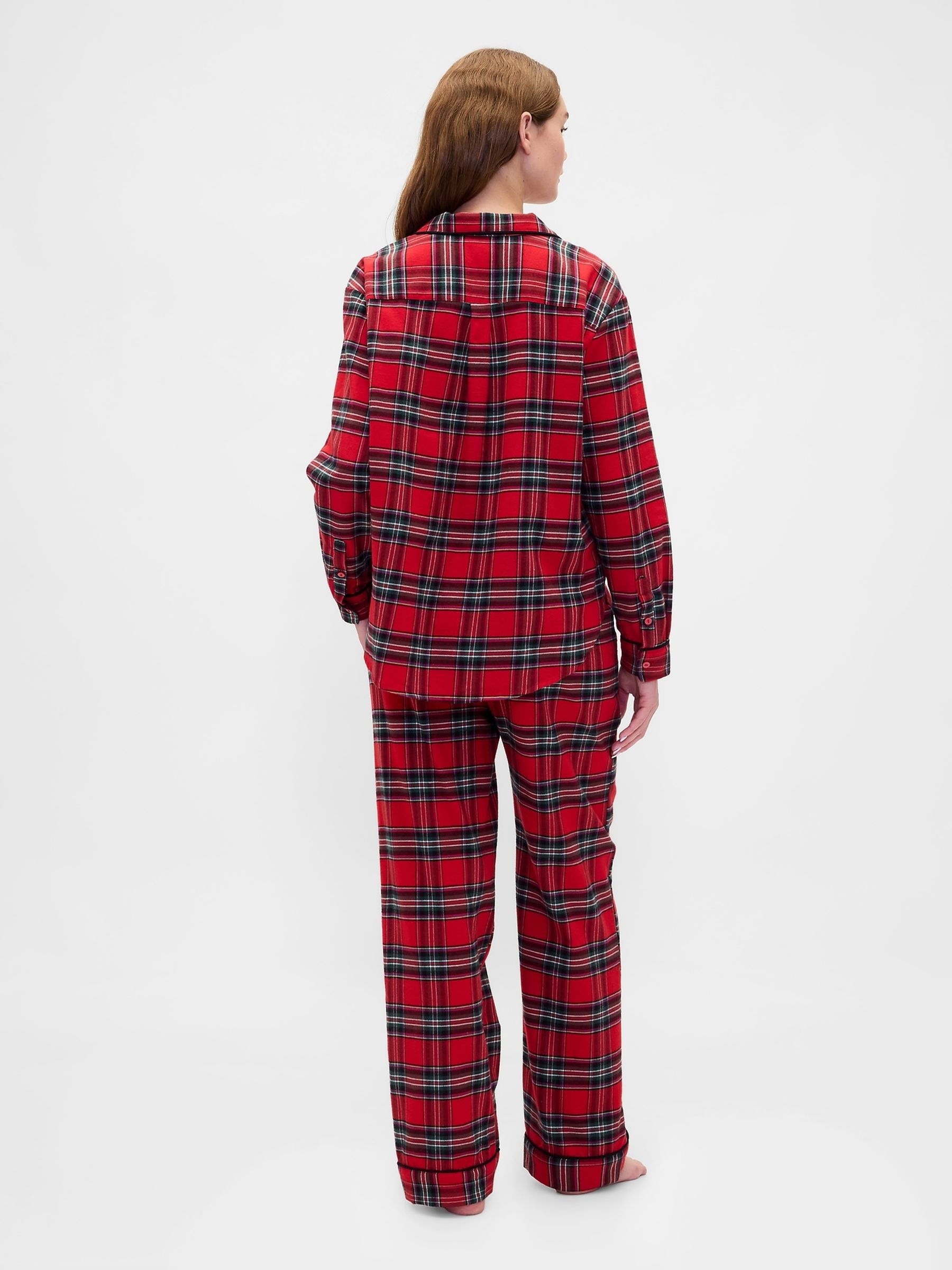 Red Check Adult Softest Flannel Pyjamas Set - Image 2 of 4