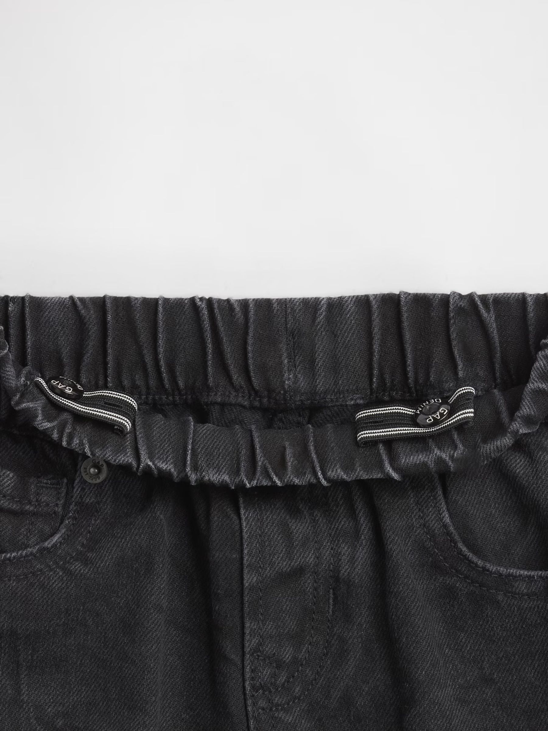 Black Pull On Baggy Jeans - Image 4 of 4
