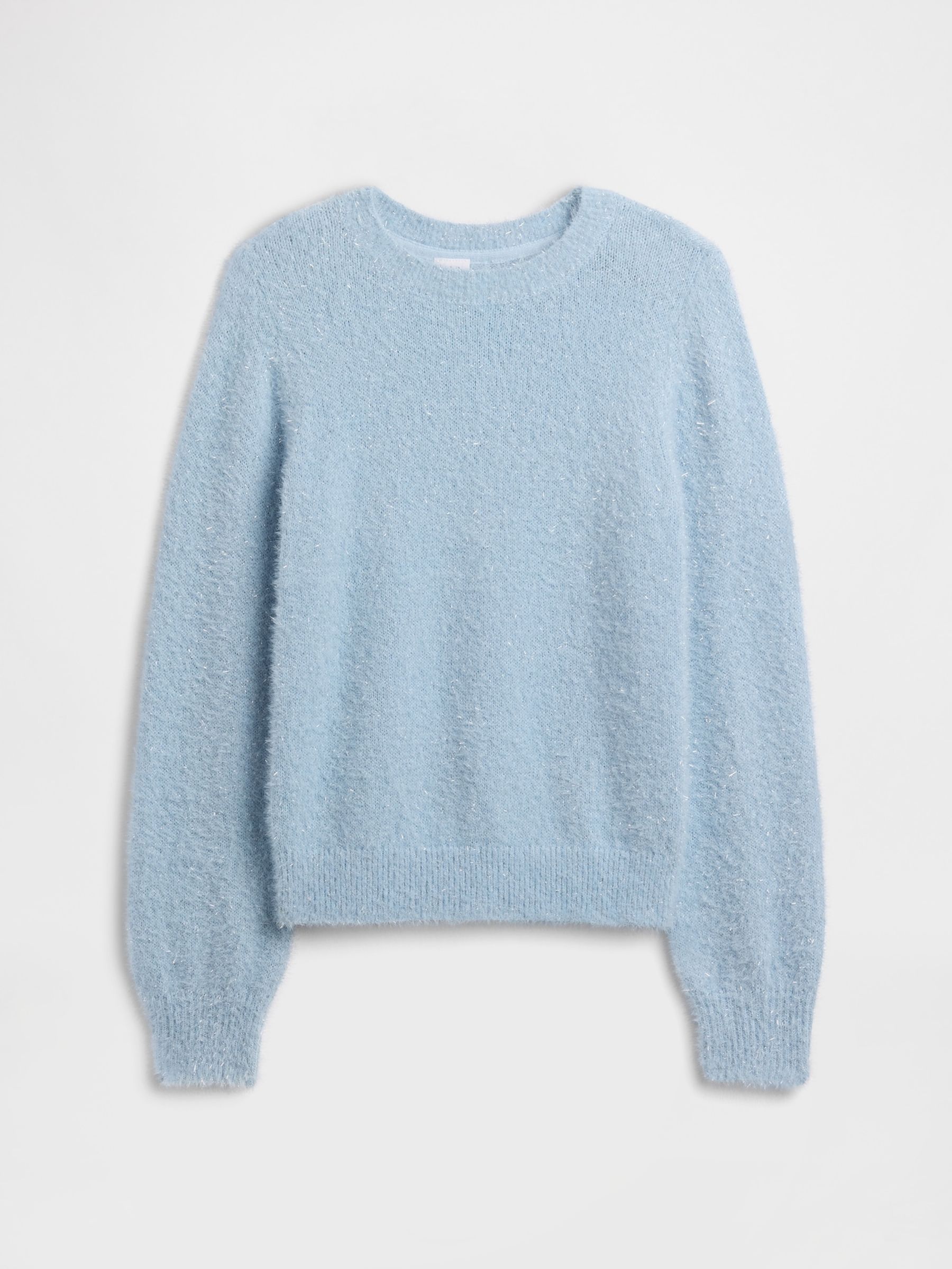 Blue Relaxed Intarsia Sweatshirt (4-13yrs) - Image 1 of 3