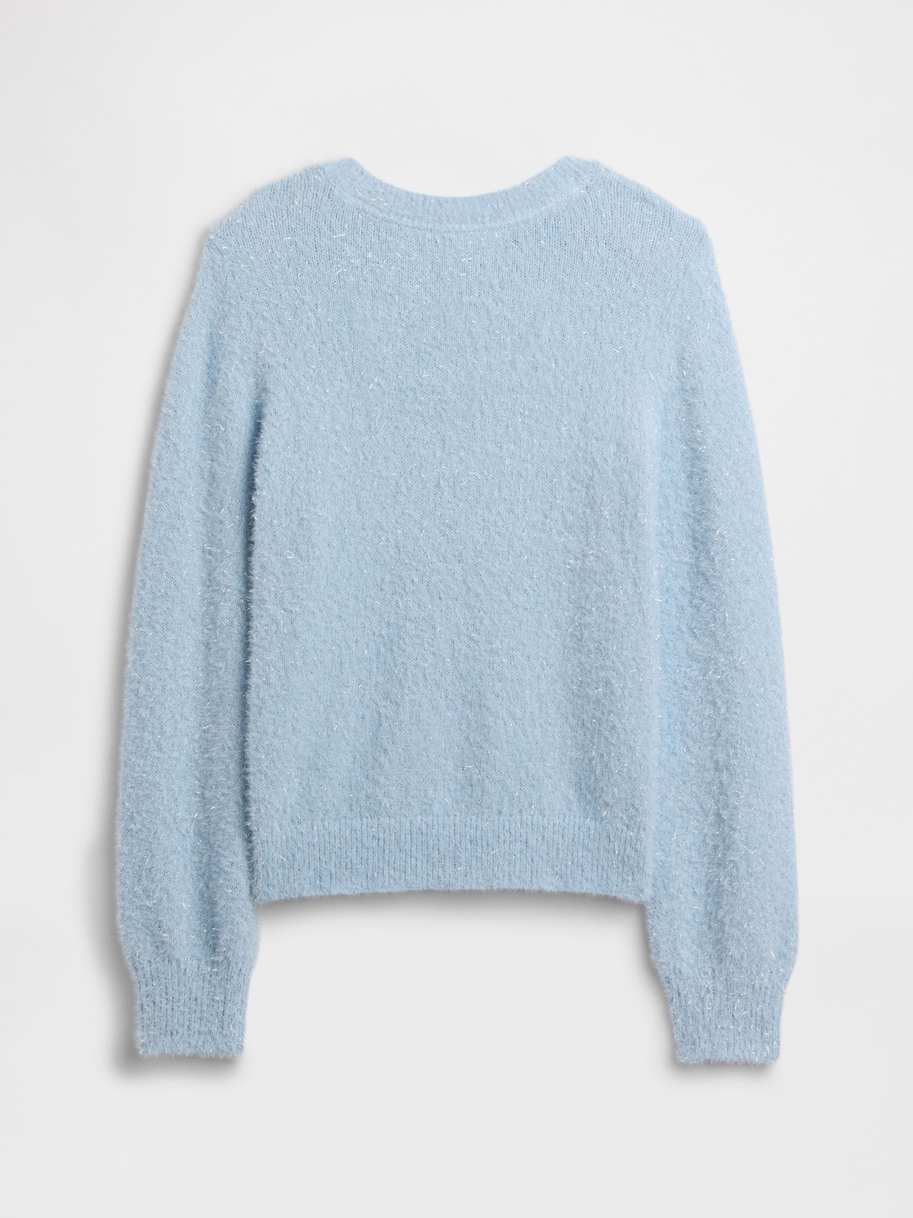 Blue Relaxed Intarsia Sweatshirt (4-13yrs) - Image 2 of 3
