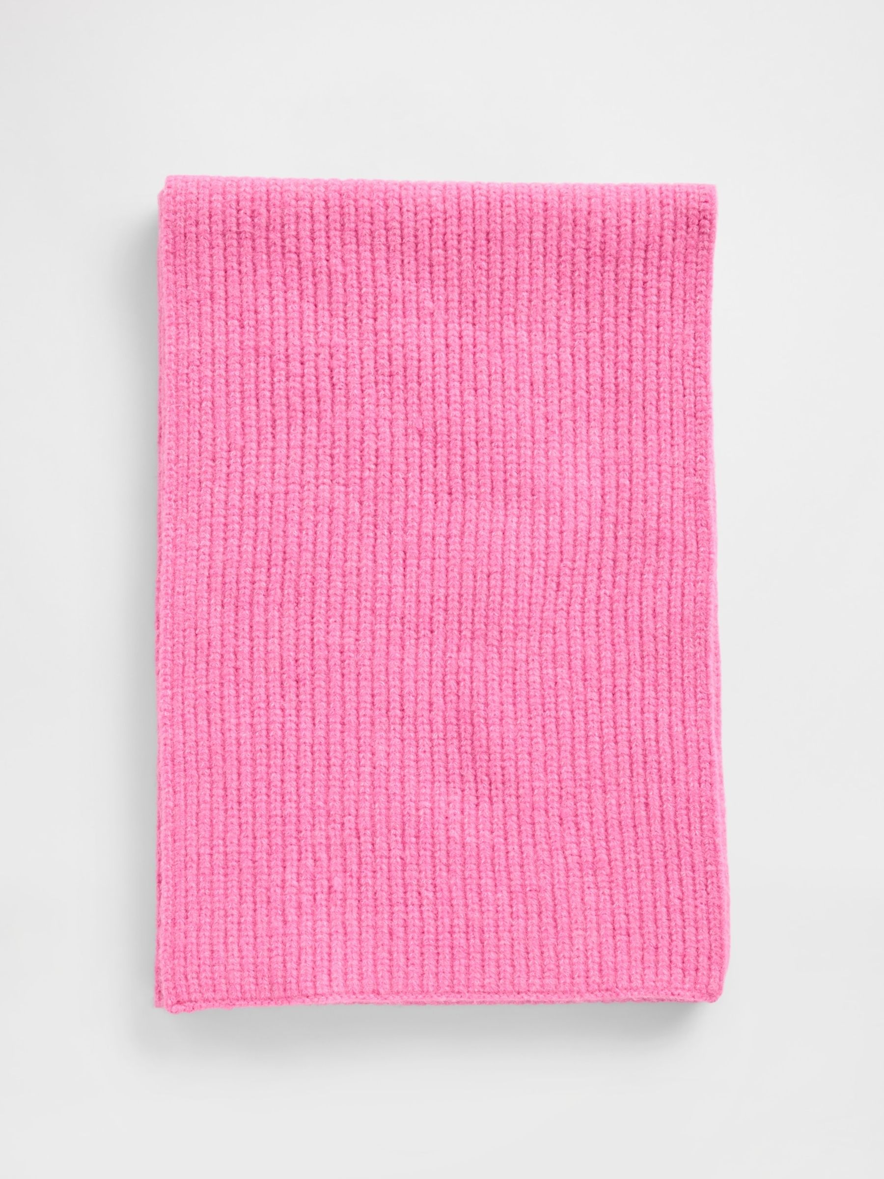 Pink CashSoft Ribbed Scarf - Image 1 of 1