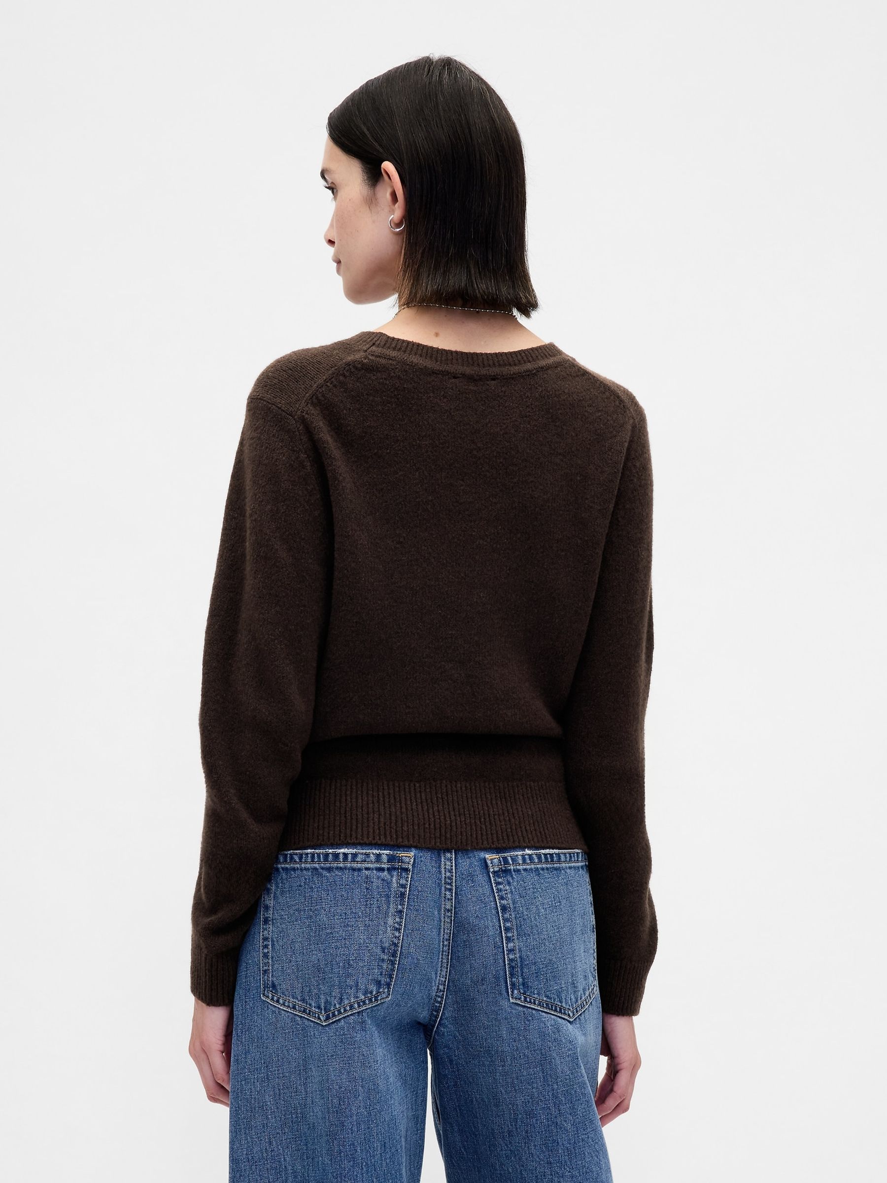 Brown CashSoft Crew Neck Jumper - Image 2 of 4