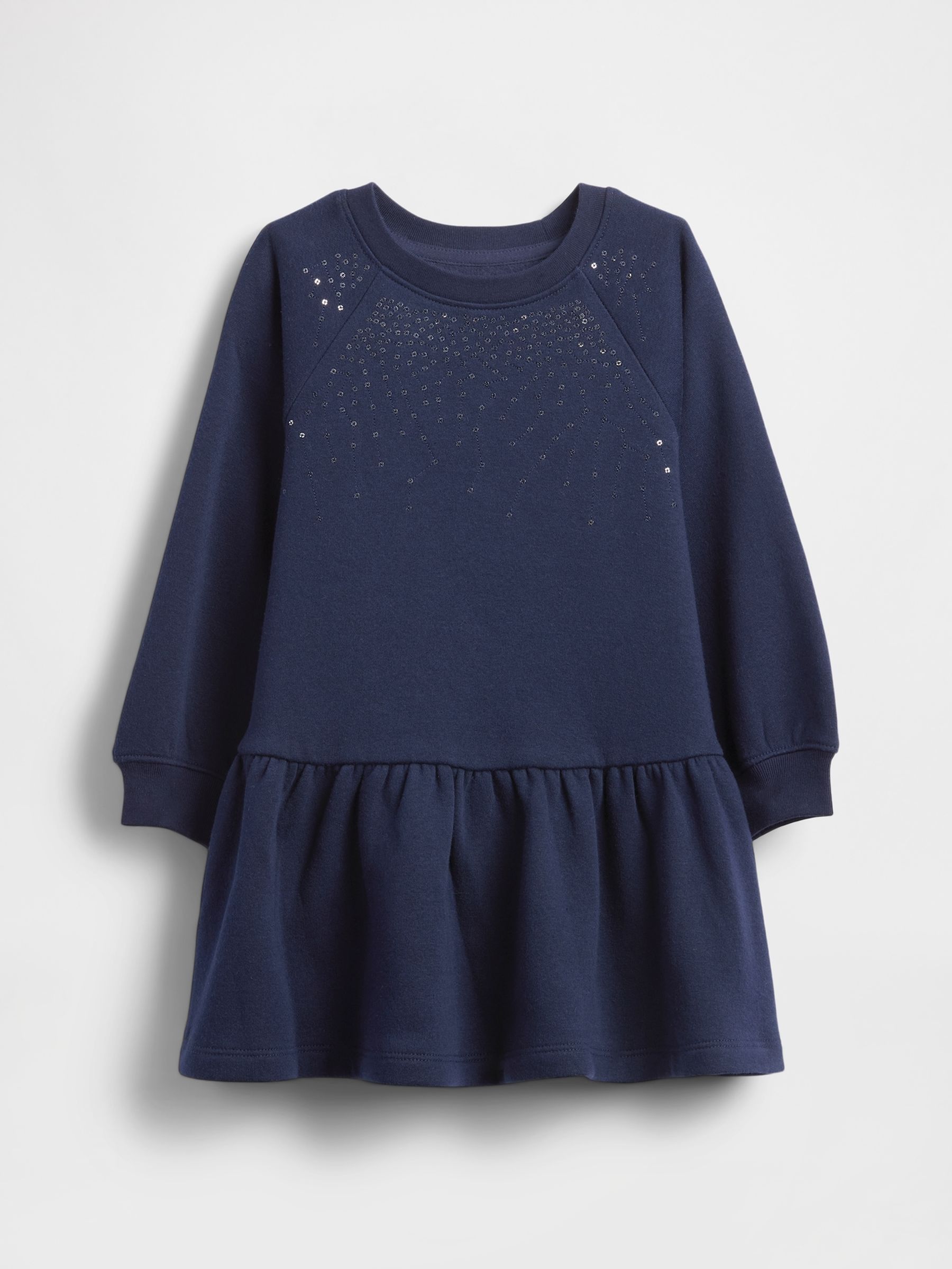 Navy Blue Sweatshirt Dress (2-5yrs) - Image 2 of 3 Navy Blue Sweatshirt Dress (2-5yrs) - Image 2 of 3
