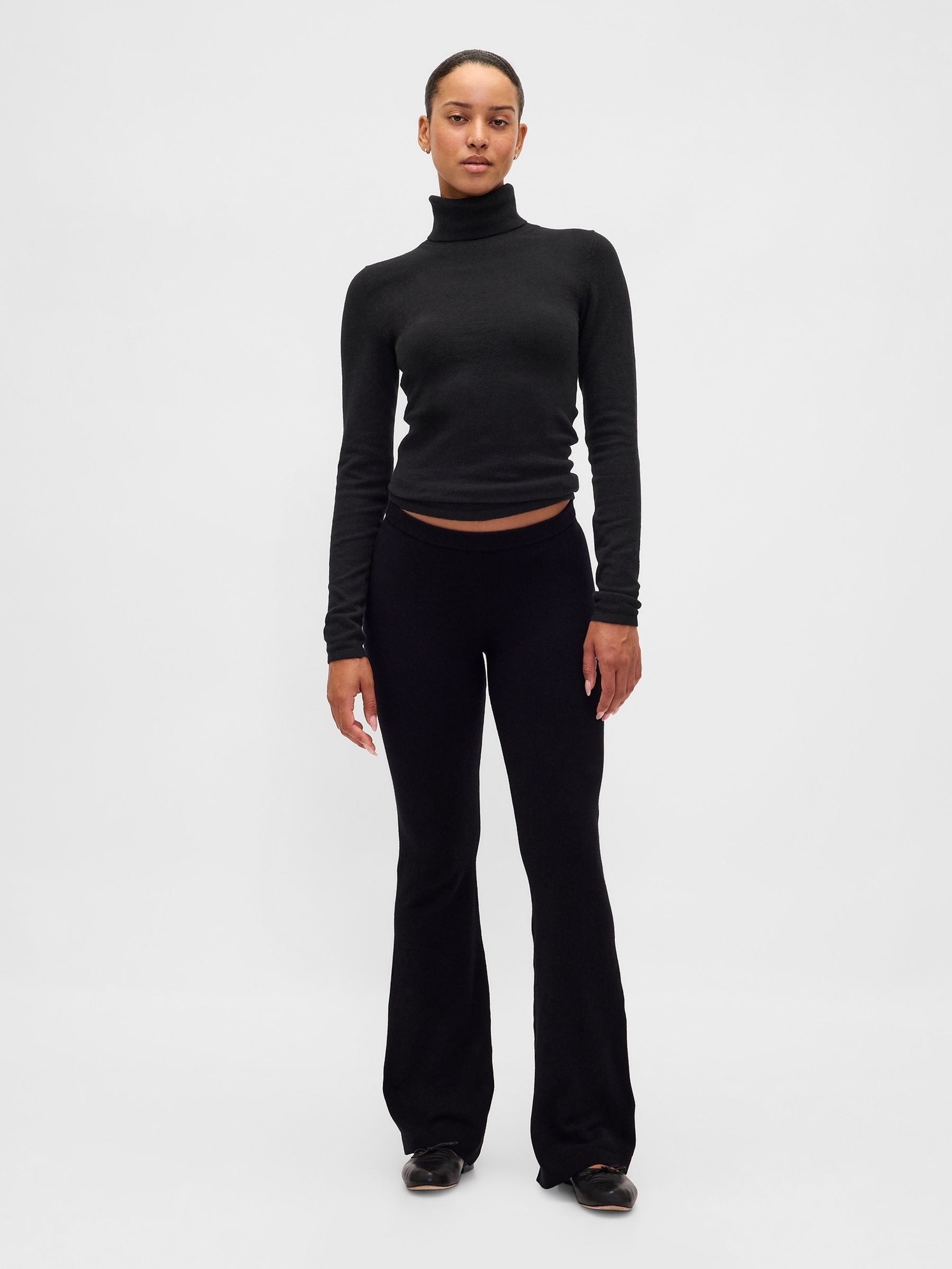 Black CashSoft Stretch Turtle Neck Jumper - Image 3 of 5