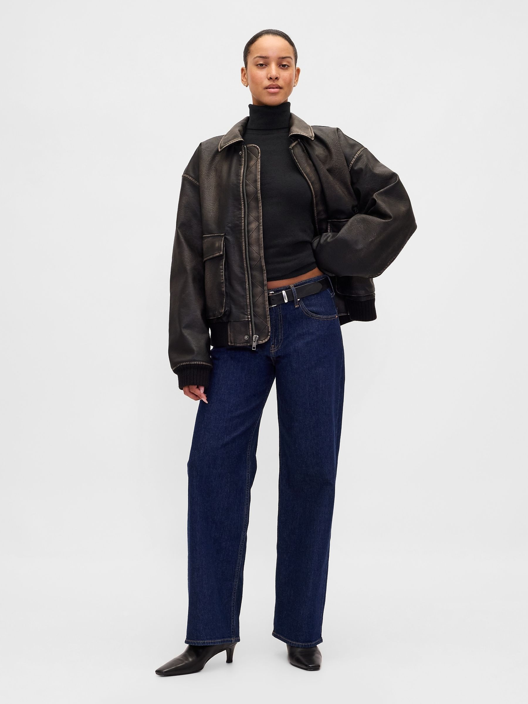 Black CashSoft Stretch Turtle Neck Jumper - Image 4 of 5