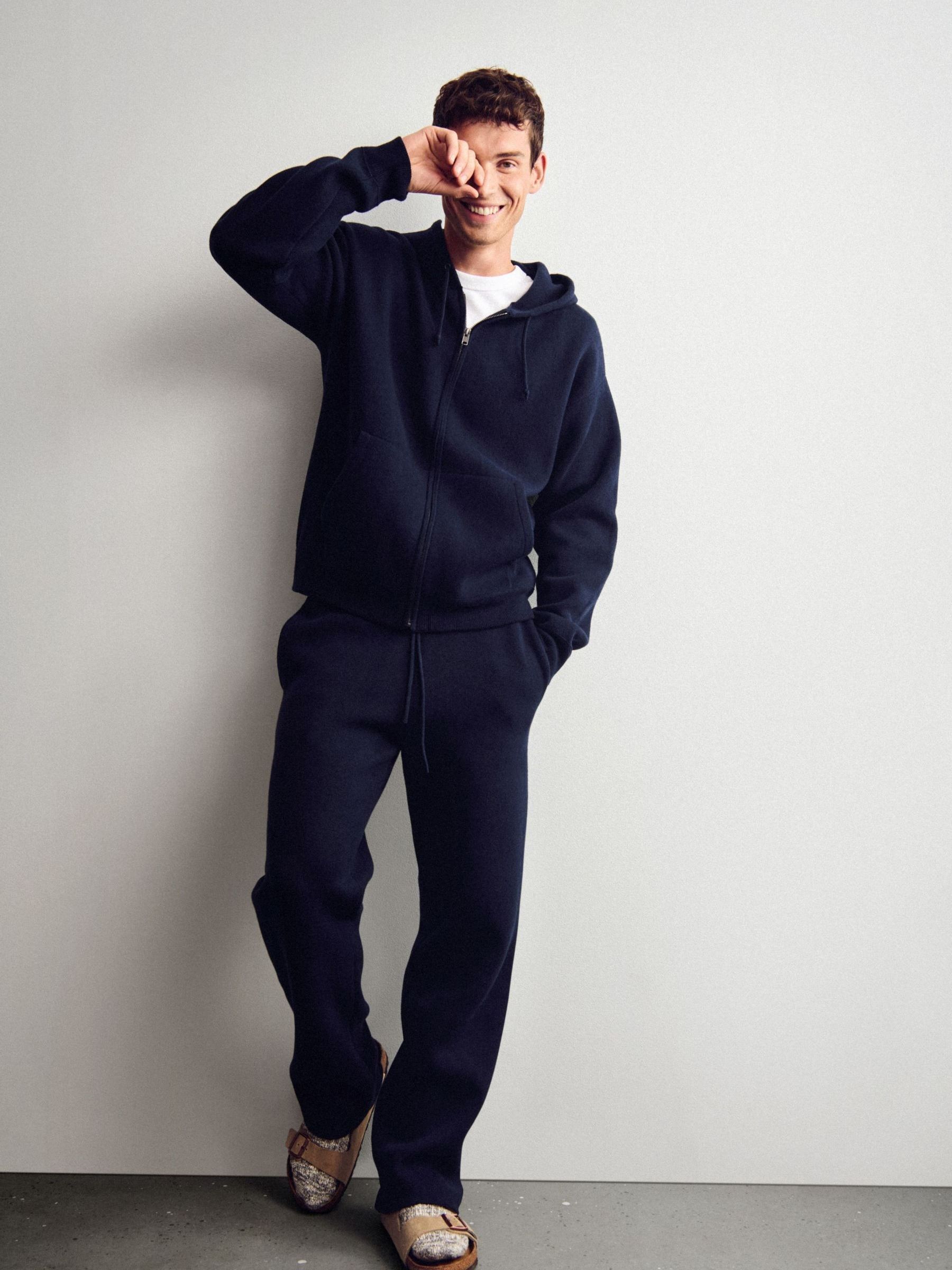 Navy Blue Heavyweight CashSoft Zip Jumper Hoodie | Gap