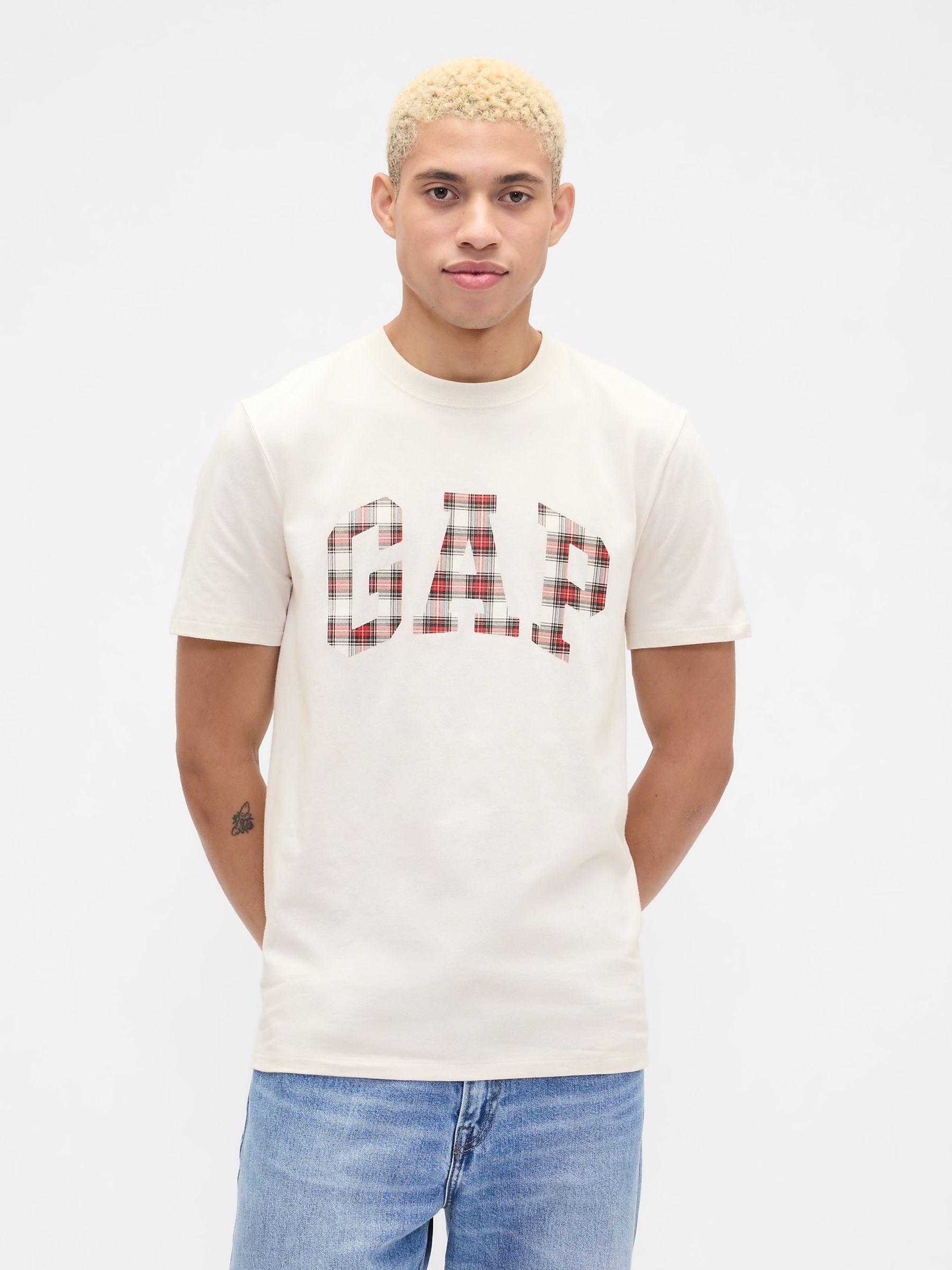 Cream Everyday Soft Logo T-Shirt - Image 1 of 5