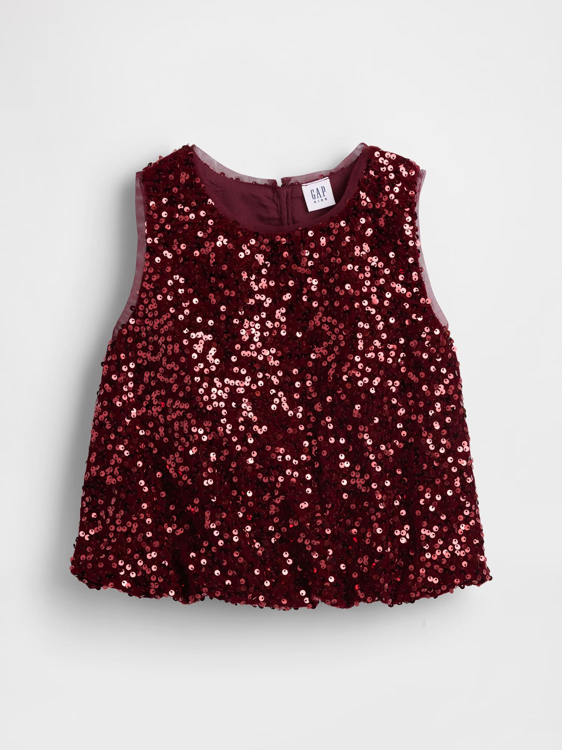 Red Sequin Bubble Top - Image 4 of 5