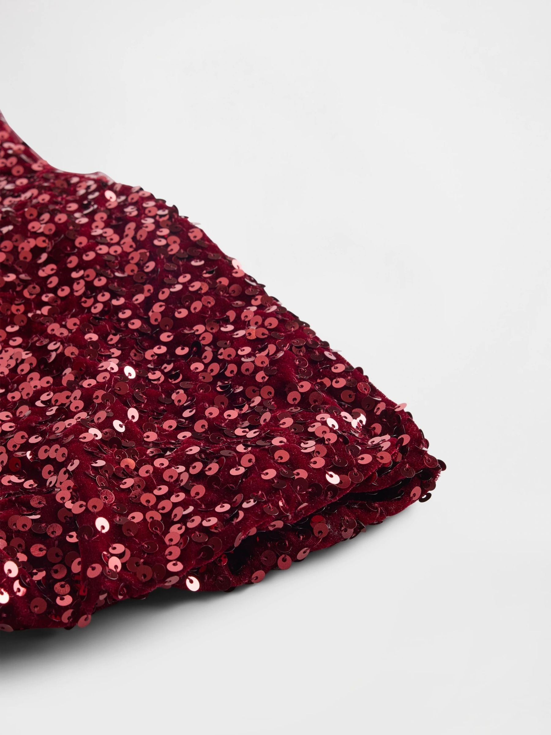 Red Sequin Bubble Top - Image 5 of 5