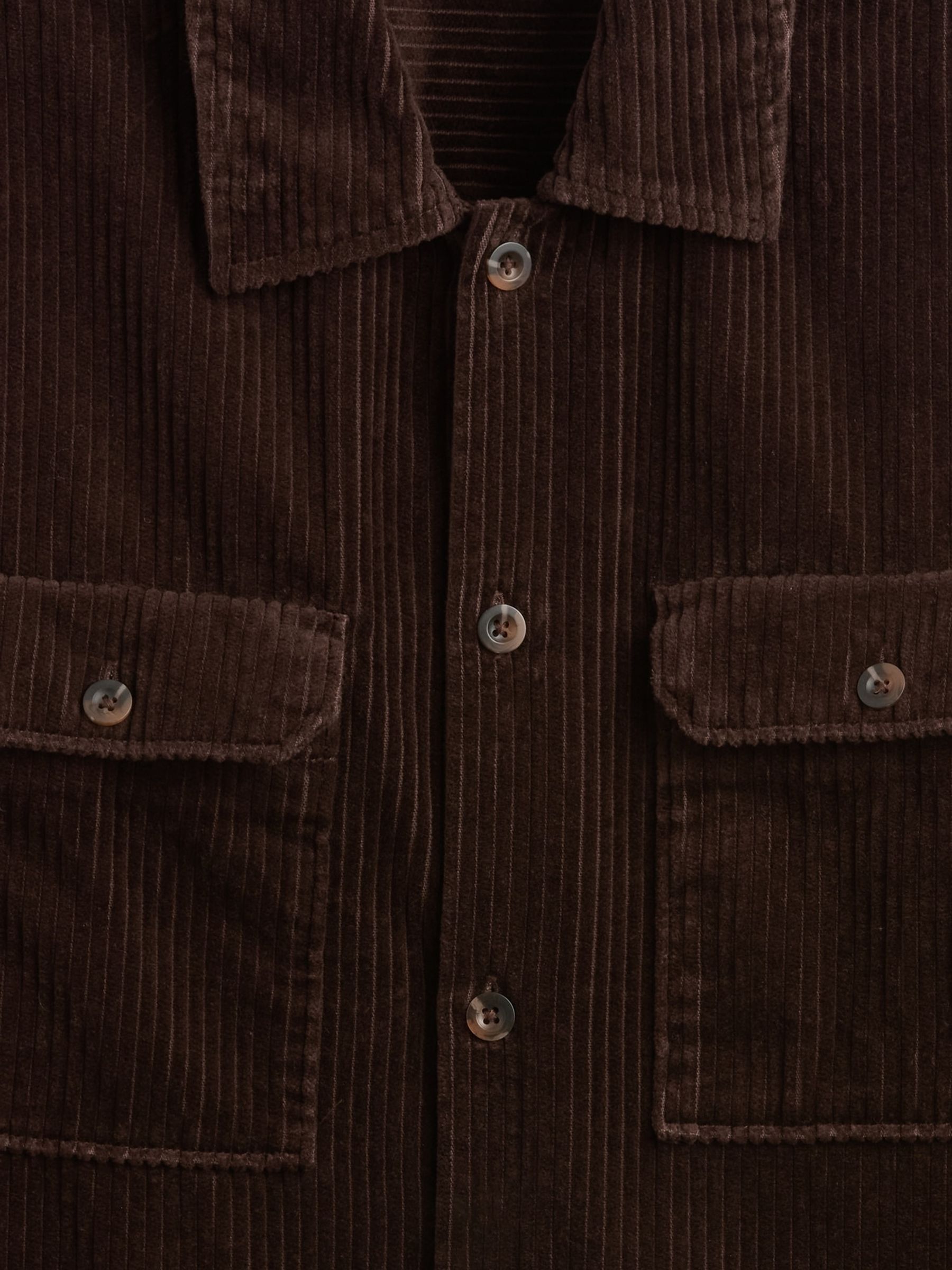 Brown Relaxed Corduroy Overshirt - Image 5 of 5 Brown Relaxed Corduroy Overshirt - Image 5 of 5