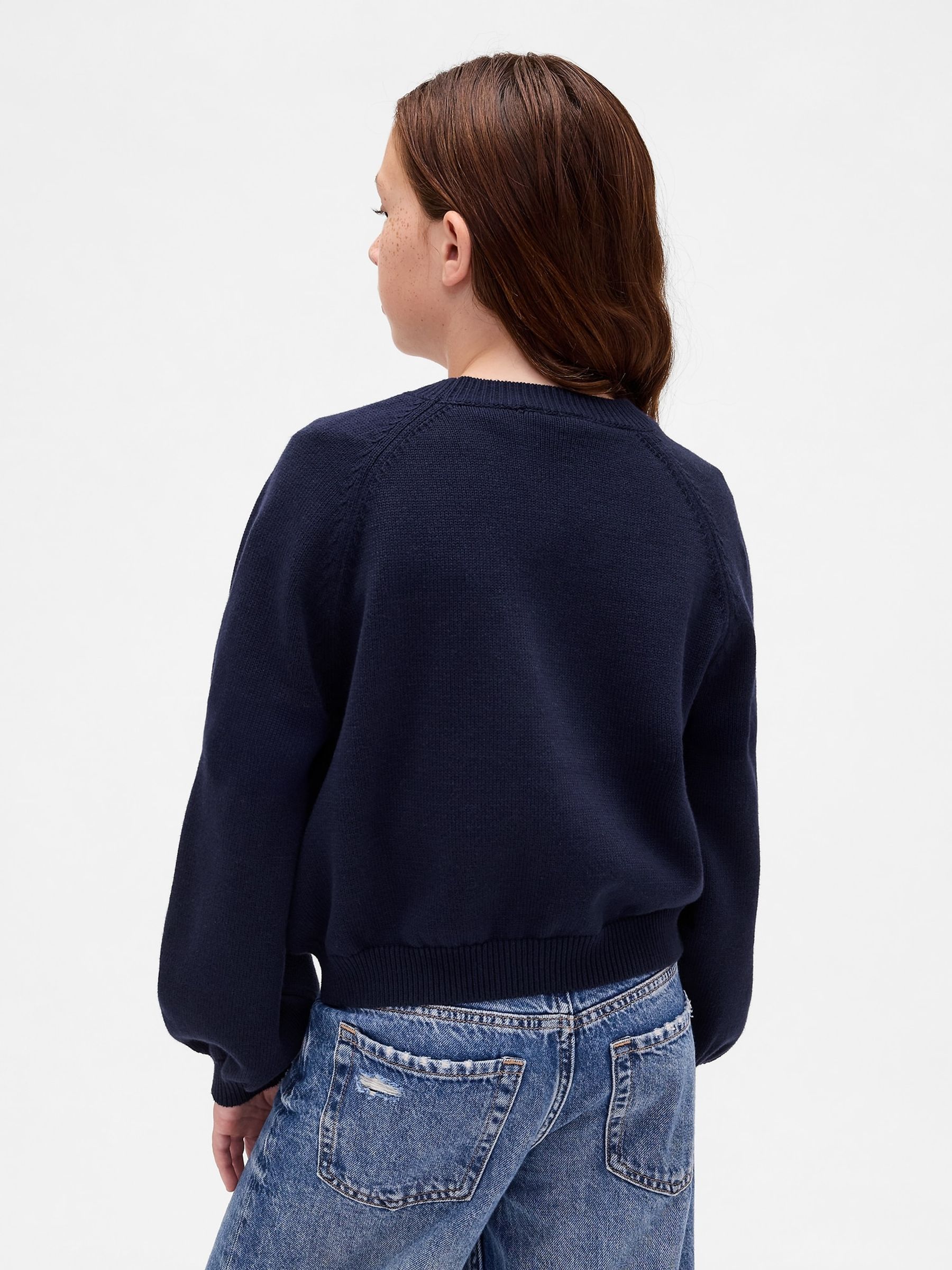 Navy Blue Brannan Bear Logo Jumper (4-13yrs) - Image 2 of 5 Navy Blue Brannan Bear Logo Jumper (4-13yrs) - Image 2 of 5