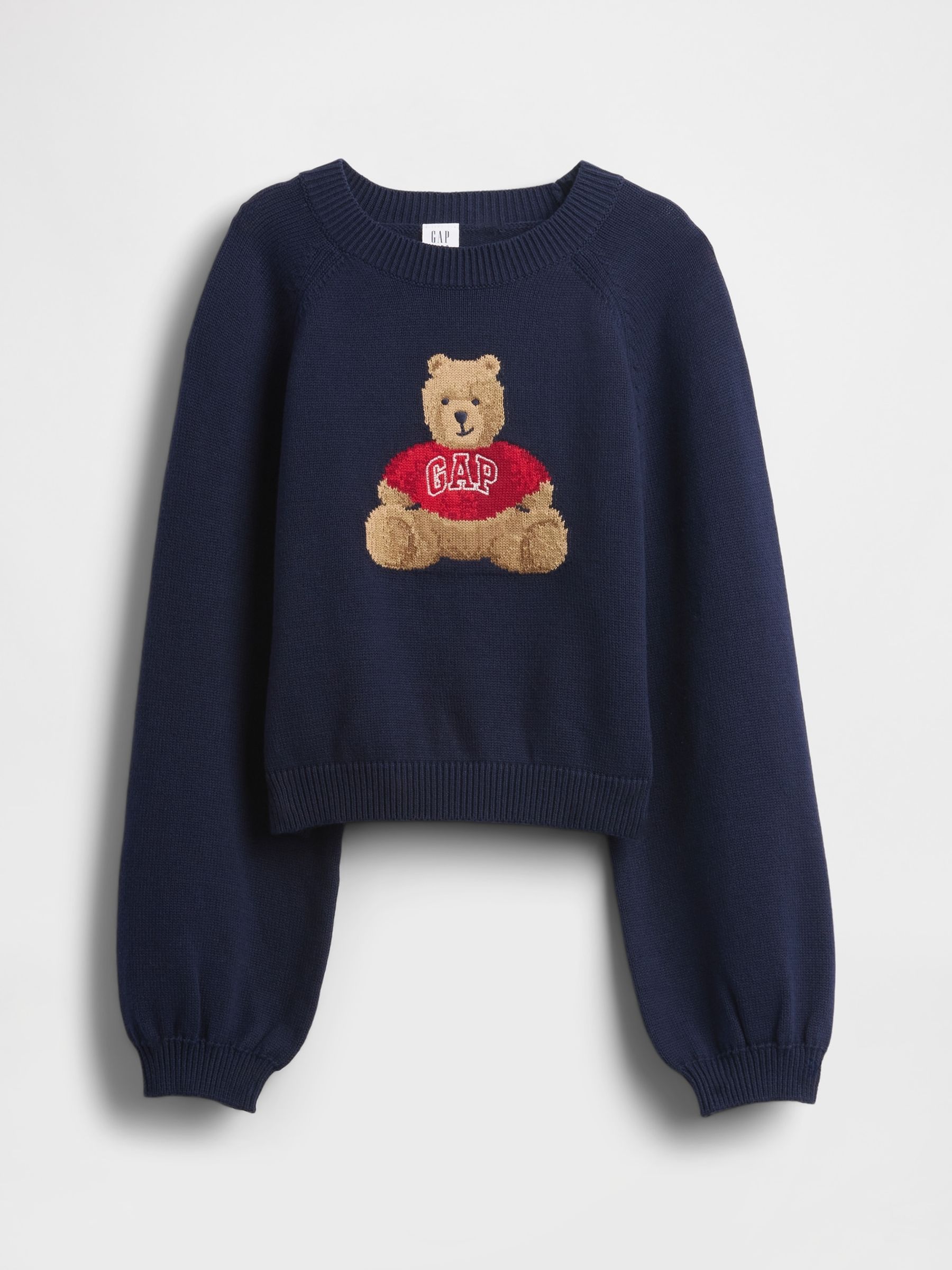 Navy Blue Brannan Bear Logo Jumper (4-13yrs) - Image 4 of 5