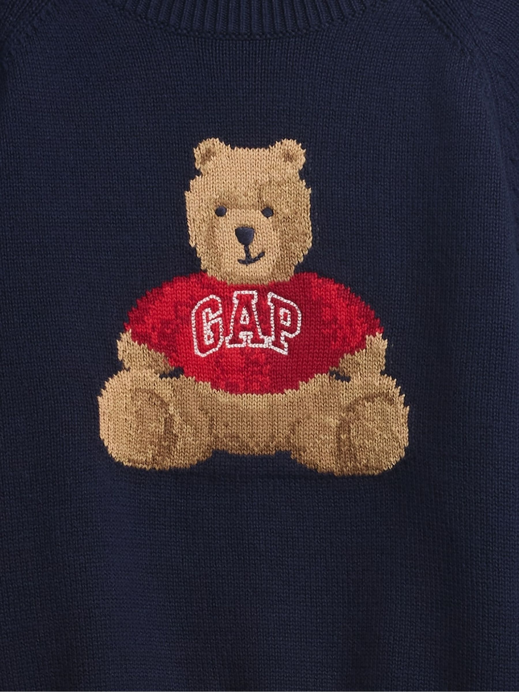 Navy Blue Brannan Bear Logo Jumper (4-13yrs) - Image 6 of 6