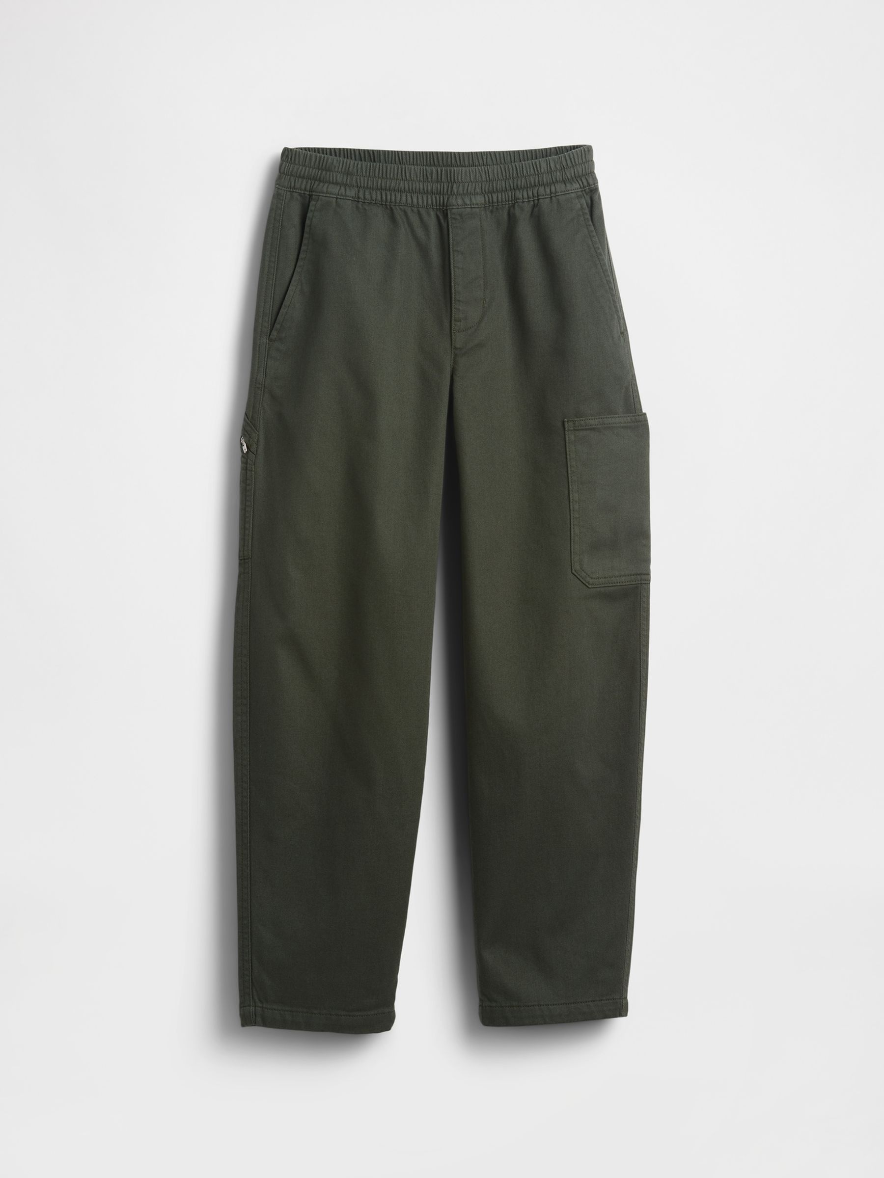 Green Brushed Cargo Baggy Trousers - Image 4 of 5