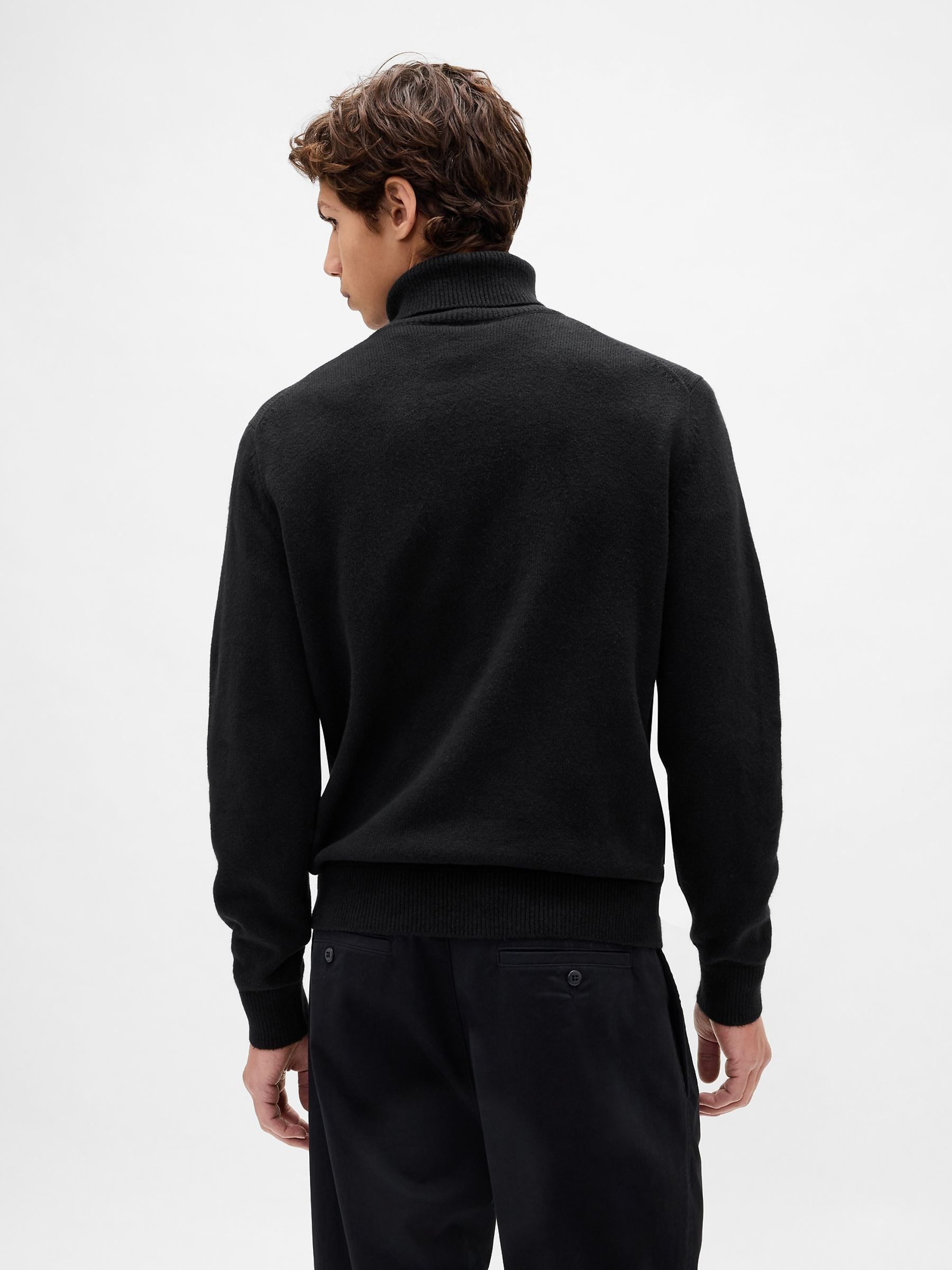 Black CashSoft Turtle Neck Jumper - Image 2 of 4 Black CashSoft Turtle Neck Jumper - Image 2 of 4