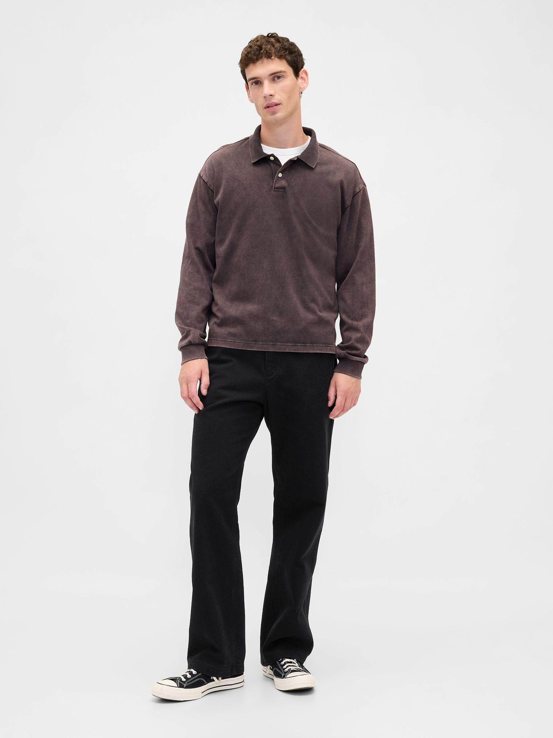 Black Canvas '90s Loose Carpenter Trousers | Gap