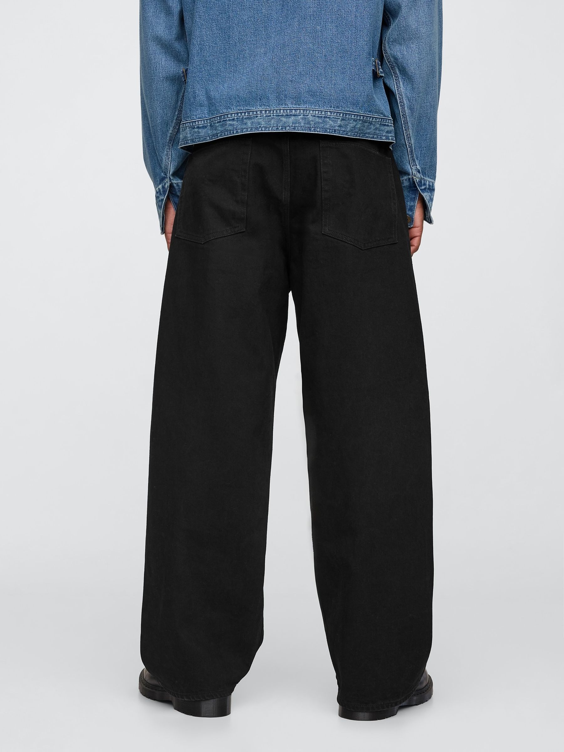 Black Extra Baggy Jeans - Image 2 of 5