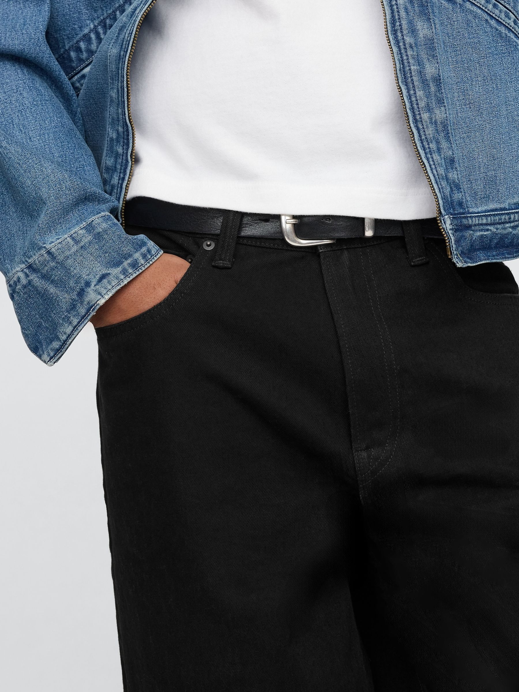 Black Extra Baggy Jeans - Image 5 of 5