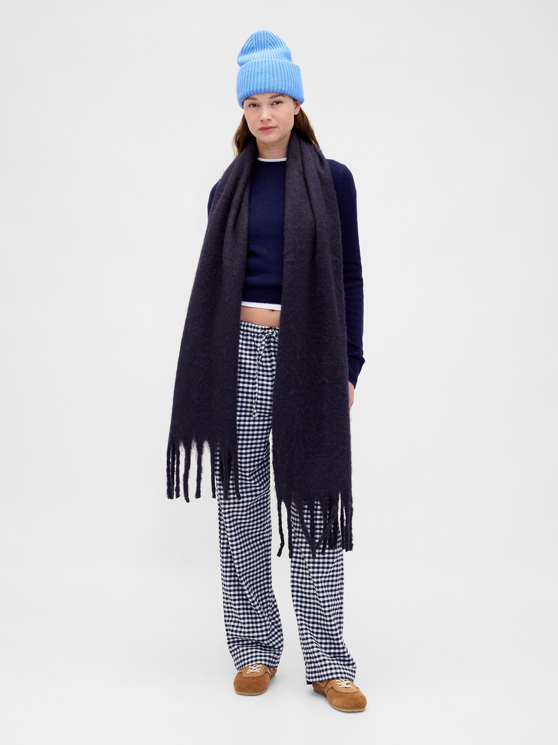 Blue CashSoft Beanie - Image 2 of 2 Blue CashSoft Beanie - Image 2 of 2