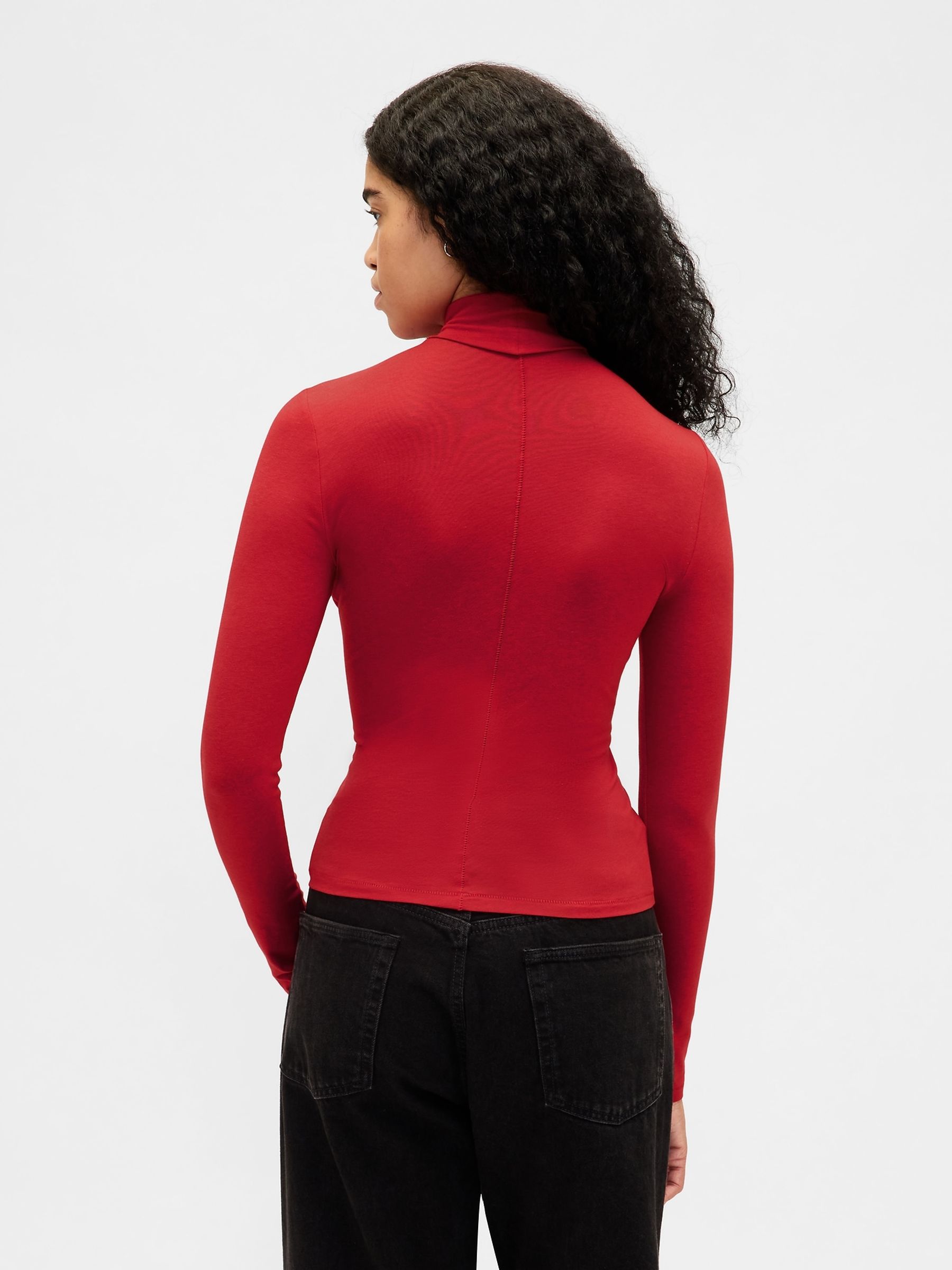 Red Featherweight Turtle Neck T-Shirt - Image 2 of 3