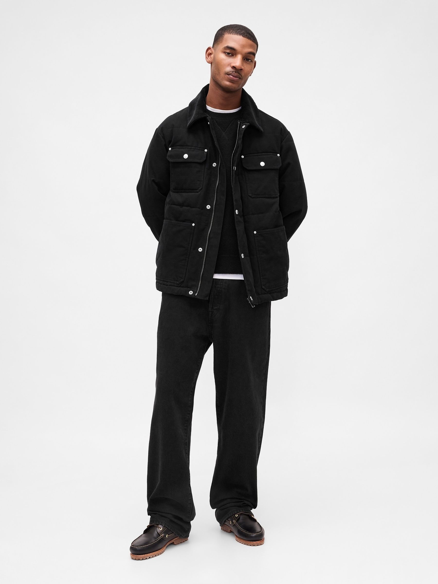 Black Heavyweight CashSoft Crew Neck Jumper - Image 3 of 4
