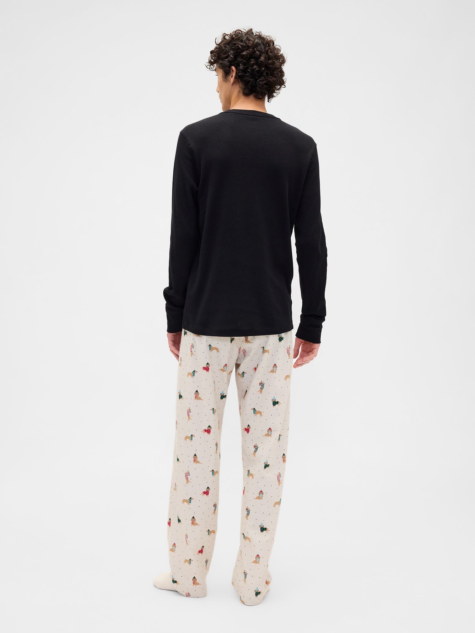 Cream Christmas Pyjama Bottoms - Image 2 of 4 Cream Christmas Pyjama Bottoms - Image 2 of 4