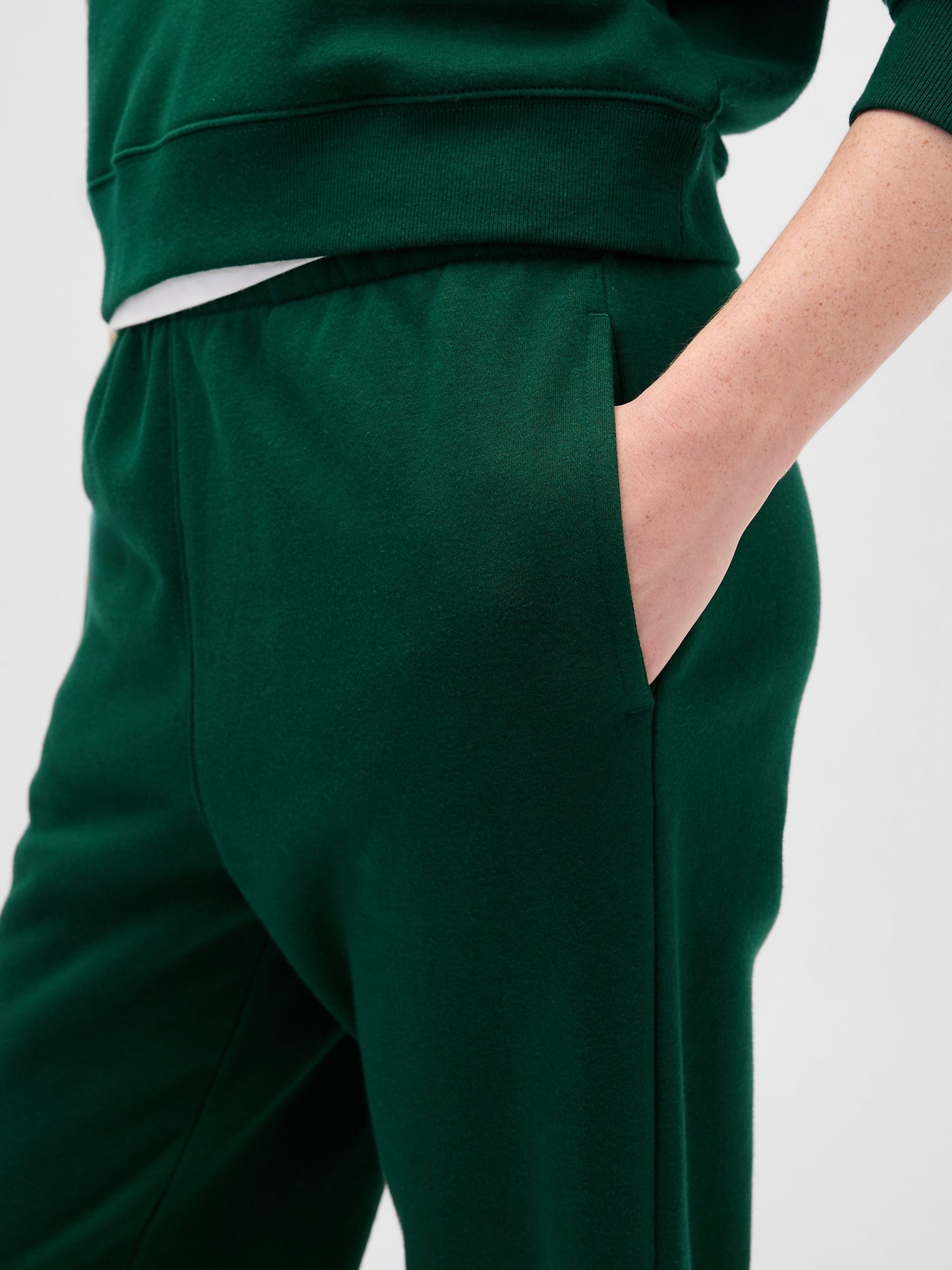 Green Fleece Joggers - Image 4 of 5