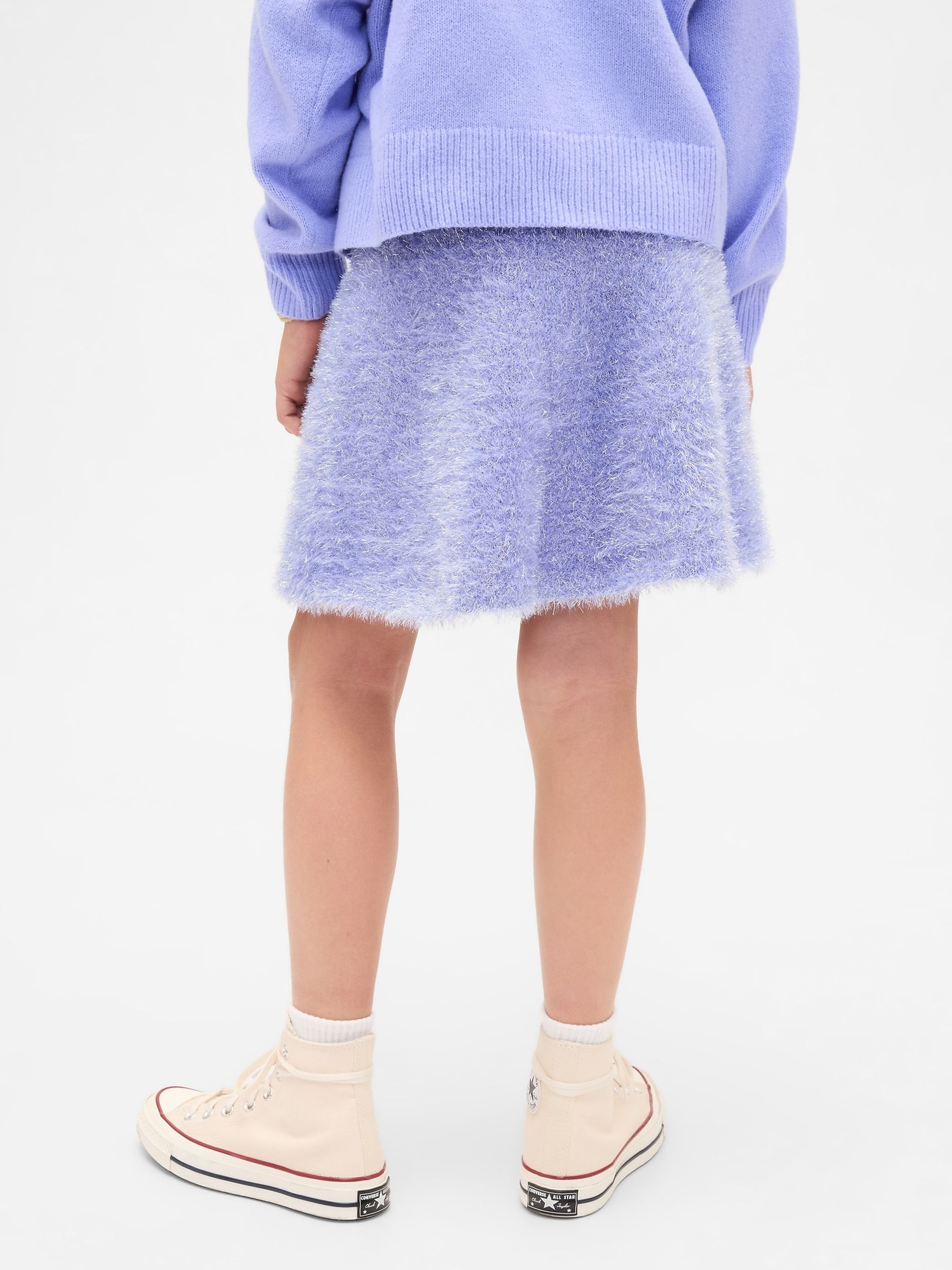 Purple Wicked Tinsel Eyelash Jumper Skirt (4-13yrs) - Image 2 of 5