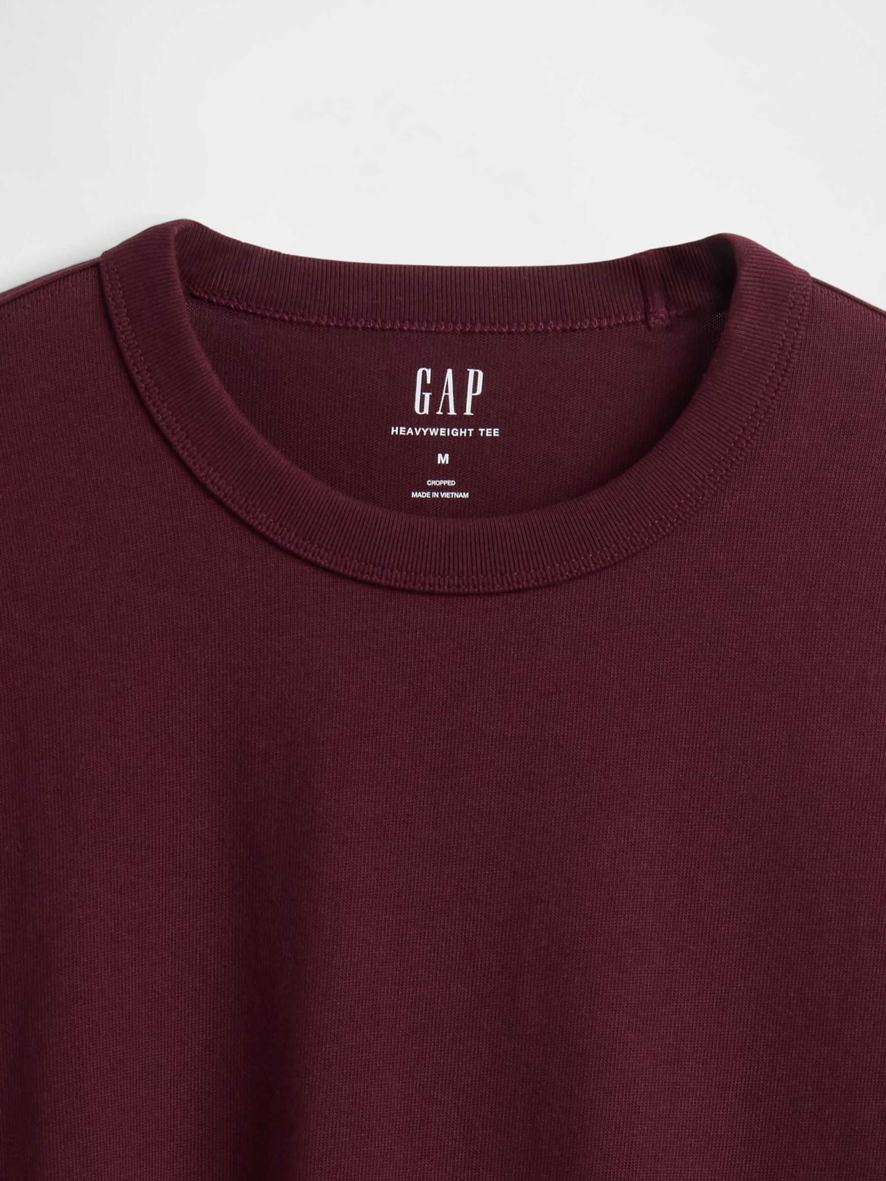 Red Heavyweight Crop T-Shirt - Image 3 of 3