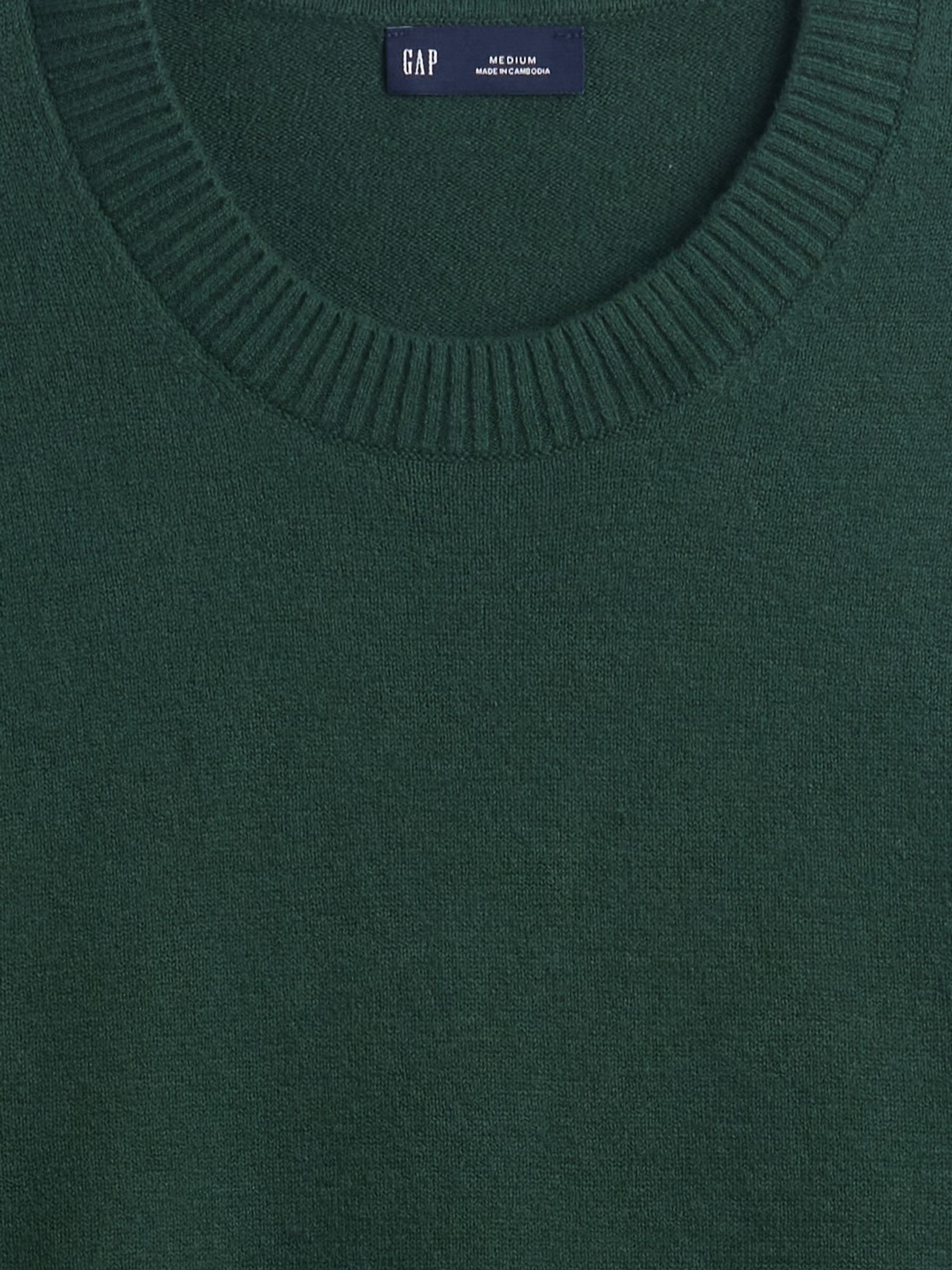 Green CashSoft Crewneck Jumper - Image 4 of 4 Green CashSoft Crewneck Jumper - Image 4 of 4