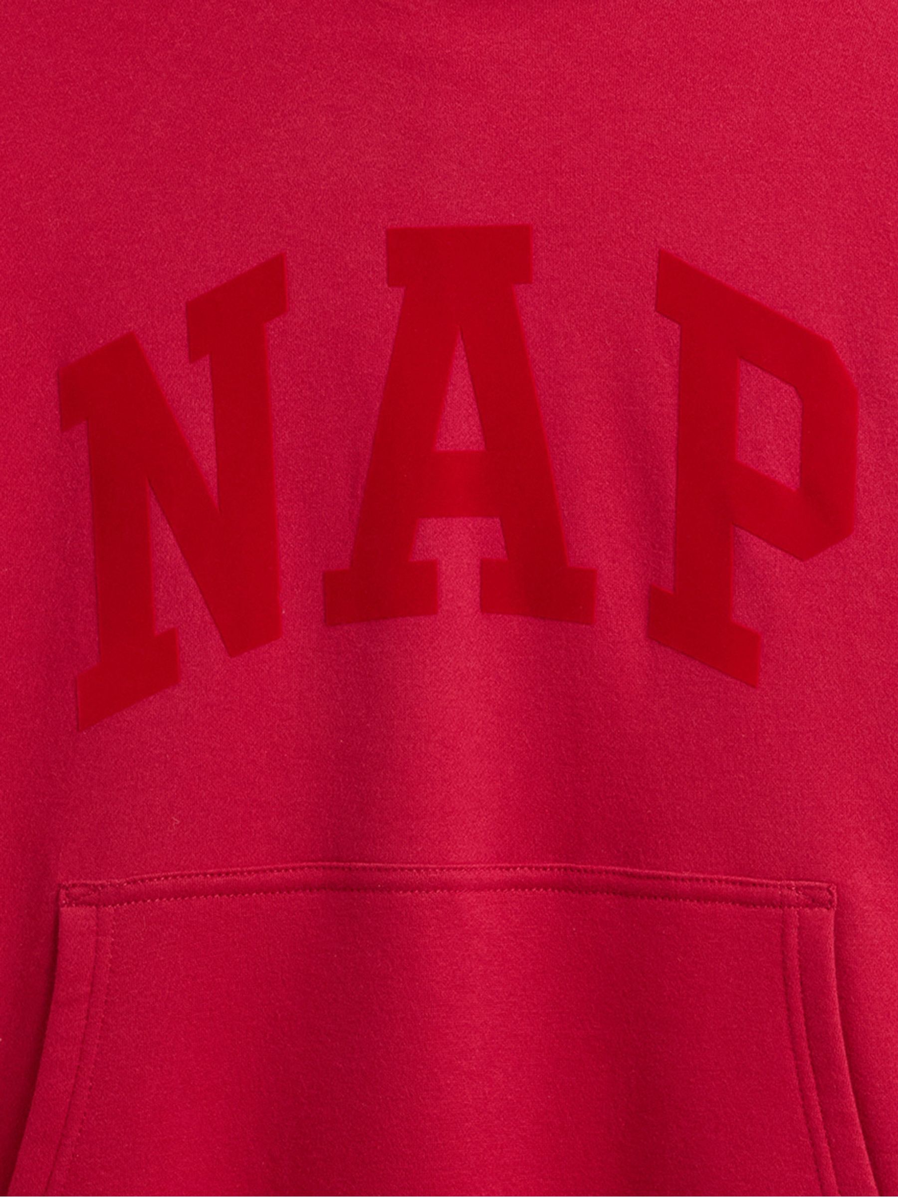 Red VintageSoft NAP Logo Hoodie - Image 3 of 4