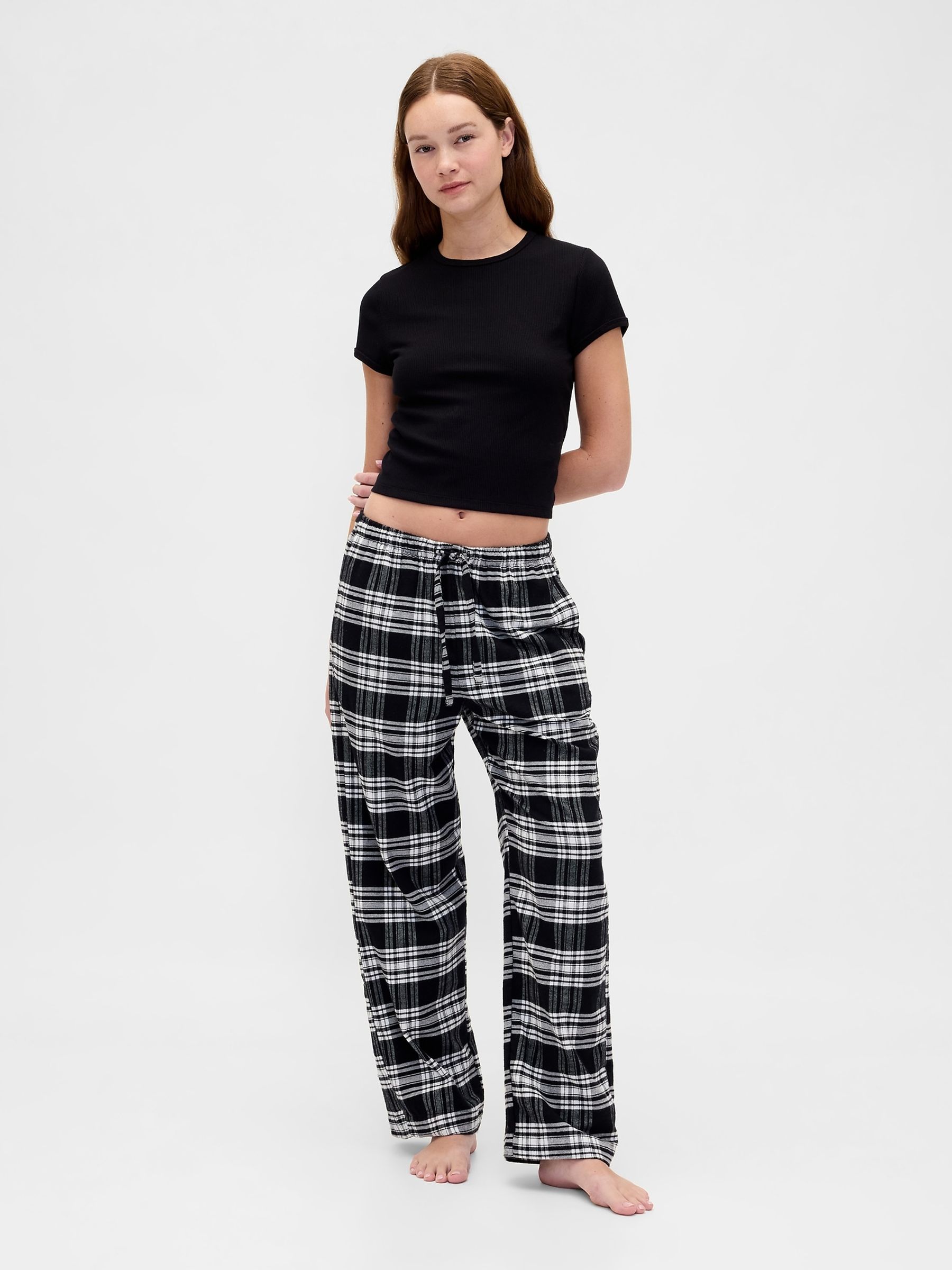 Black Check Matching Family Christmas Pyjama Bottoms - Image 3 of 4