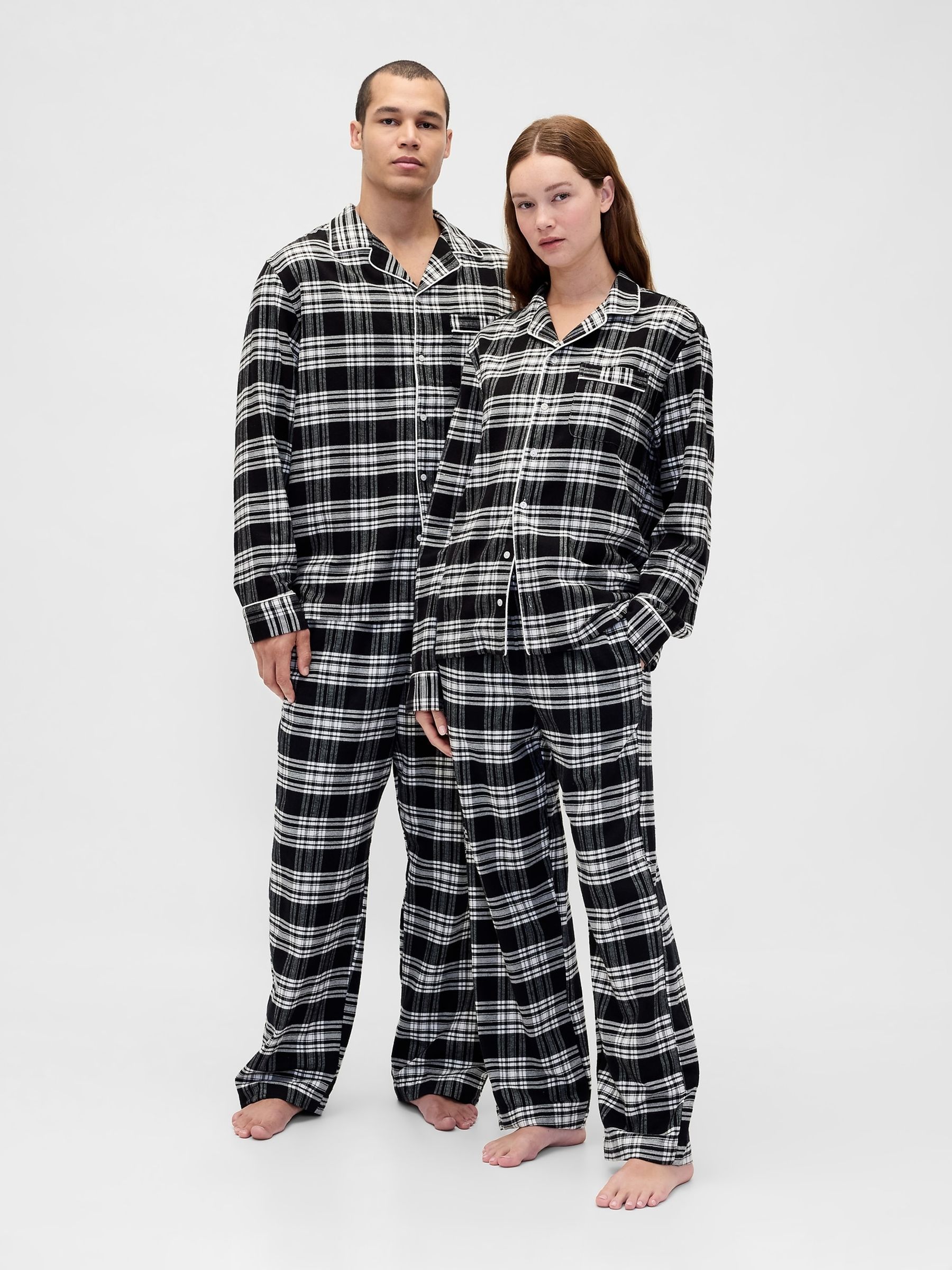Black Check Matching Family Christmas Pyjama Bottoms - Image 4 of 4