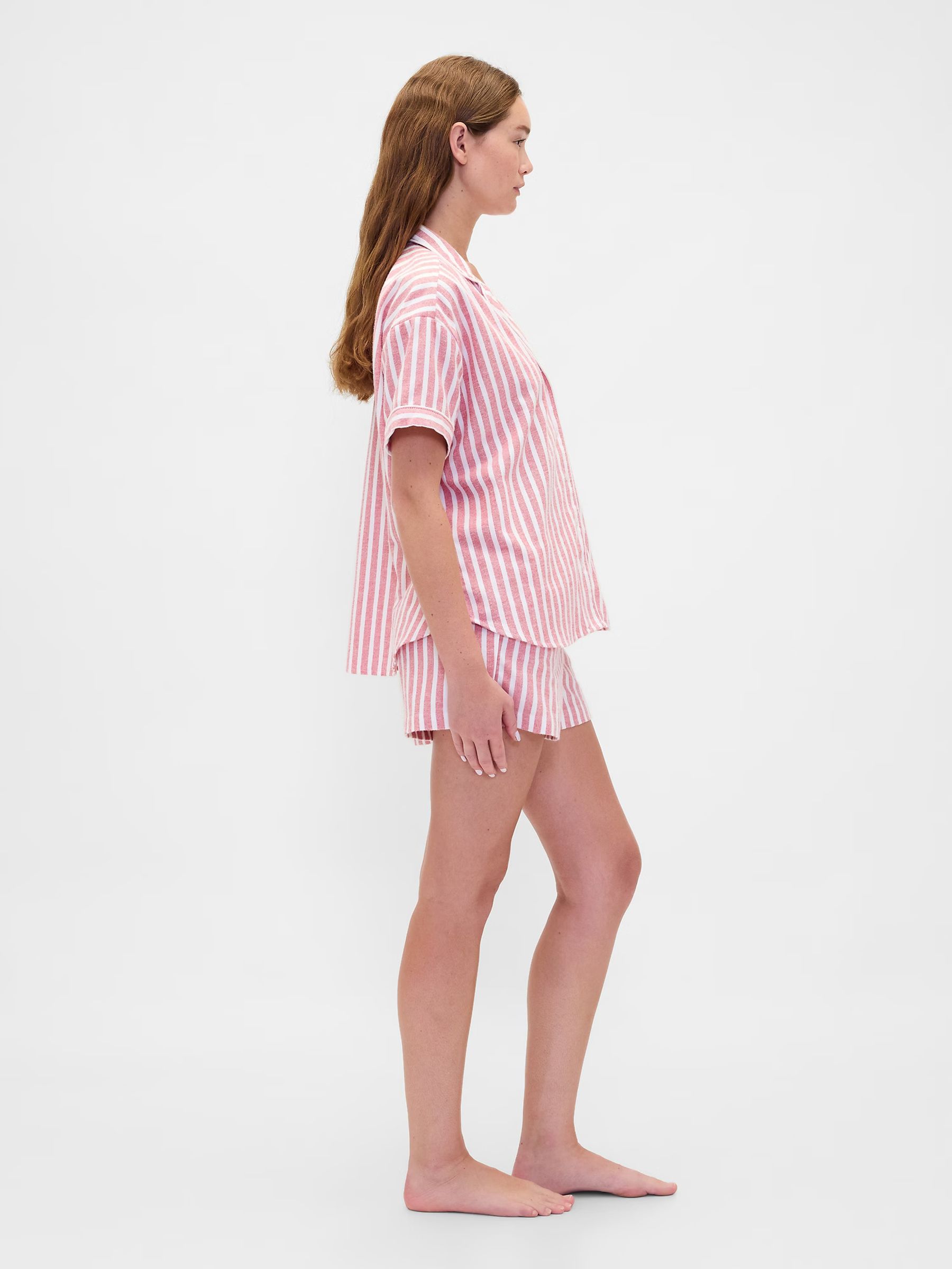 Red Stripe Matching Family Christmas Short Pyjamas - Image 3 of 4