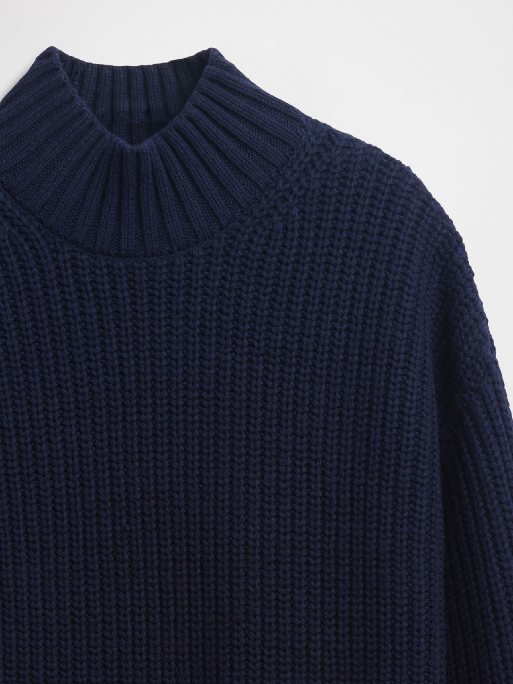 Navy Blue Oversized Turtle Neck Mini Jumper Dress - Image 4 of 4 Navy Blue Oversized Turtle Neck Mini Jumper Dress - Image 4 of 4