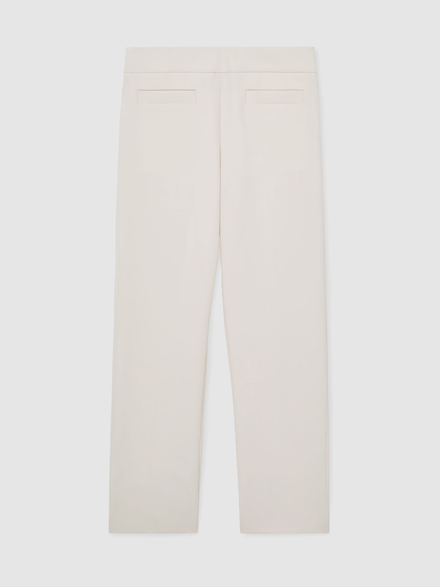 Petite Welt-Pocket Tapered Trousers in Cream - image 1