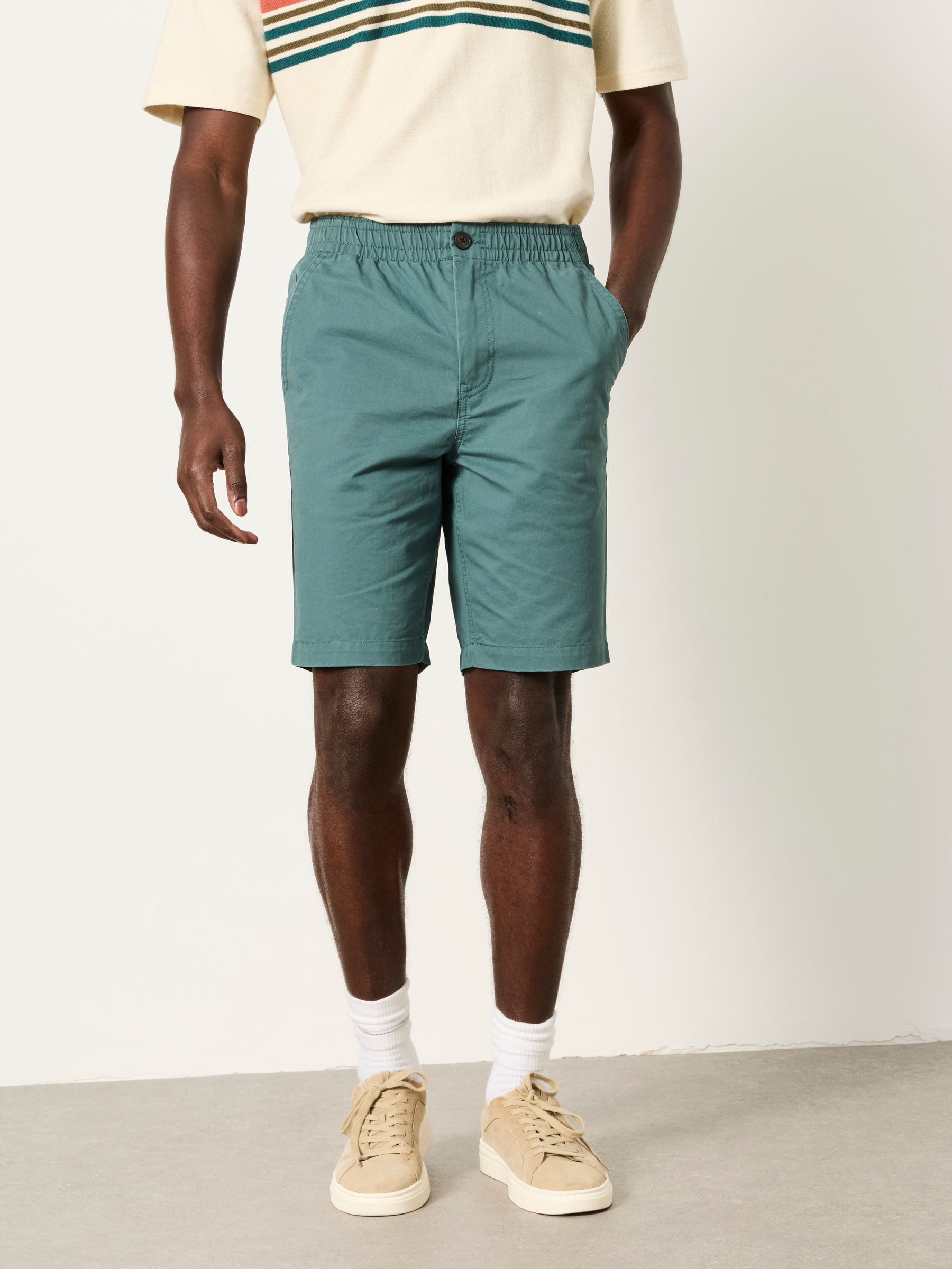 Selsey Jade Green Pull On Shorts - Image 1 of 7