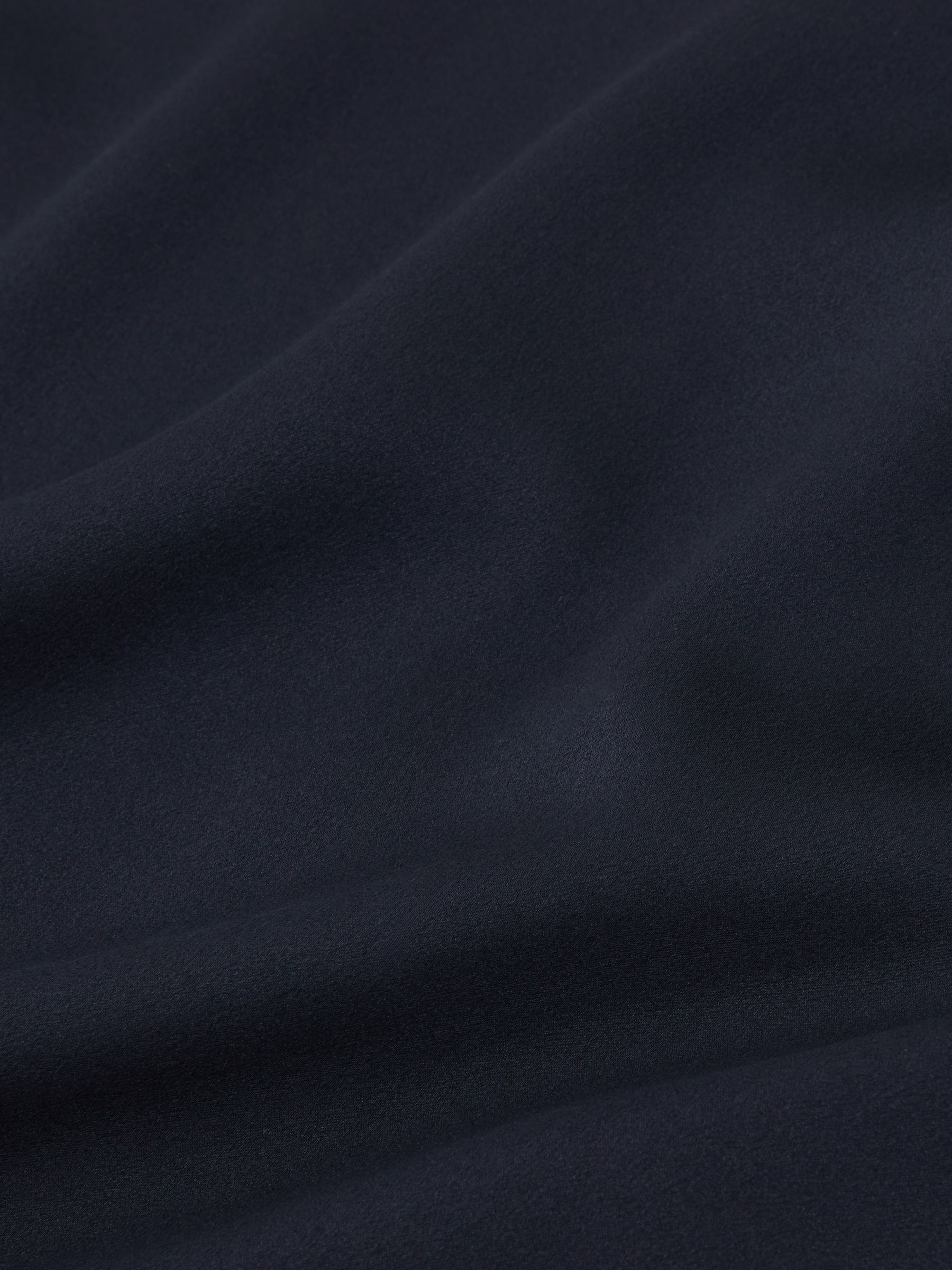 Silk Short-Sleeve Top in Navy - Image 6 of 6