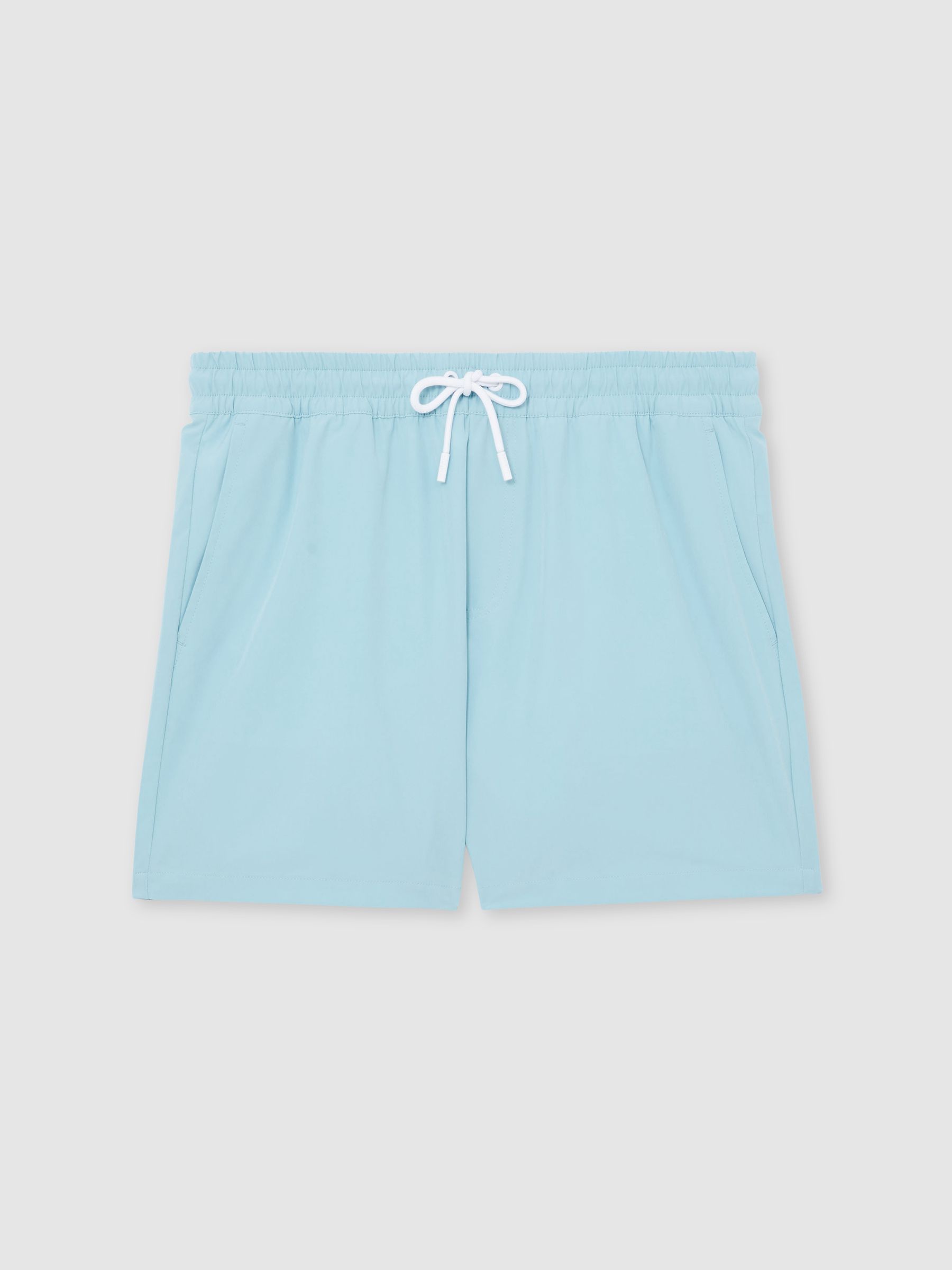 Drawstring Swim Shorts in Aqua Blue - Obrázek 2 z 6
