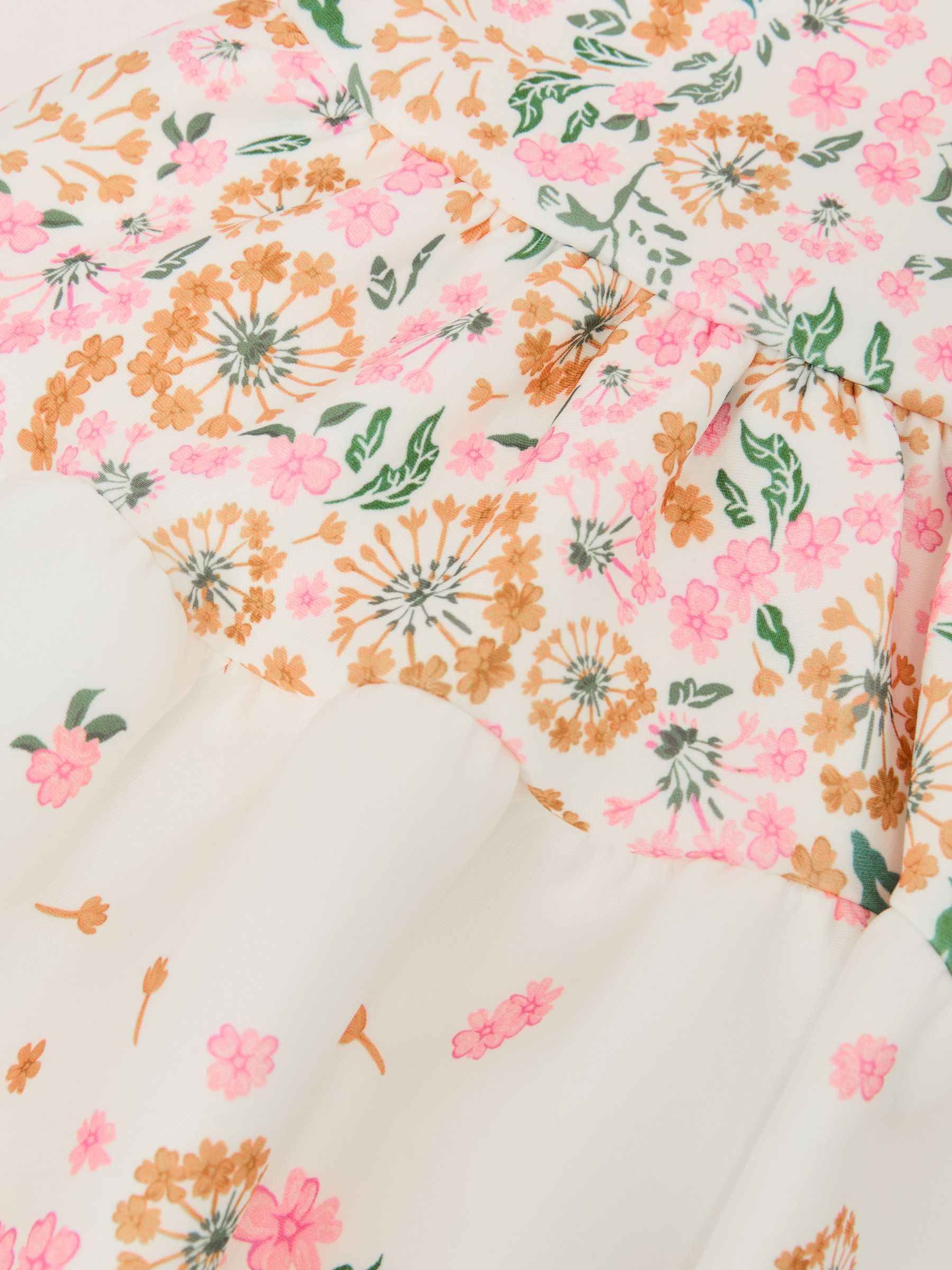 Floral-Print Sleeveless Scuba Dress in Pink Print - Image 5 of 5