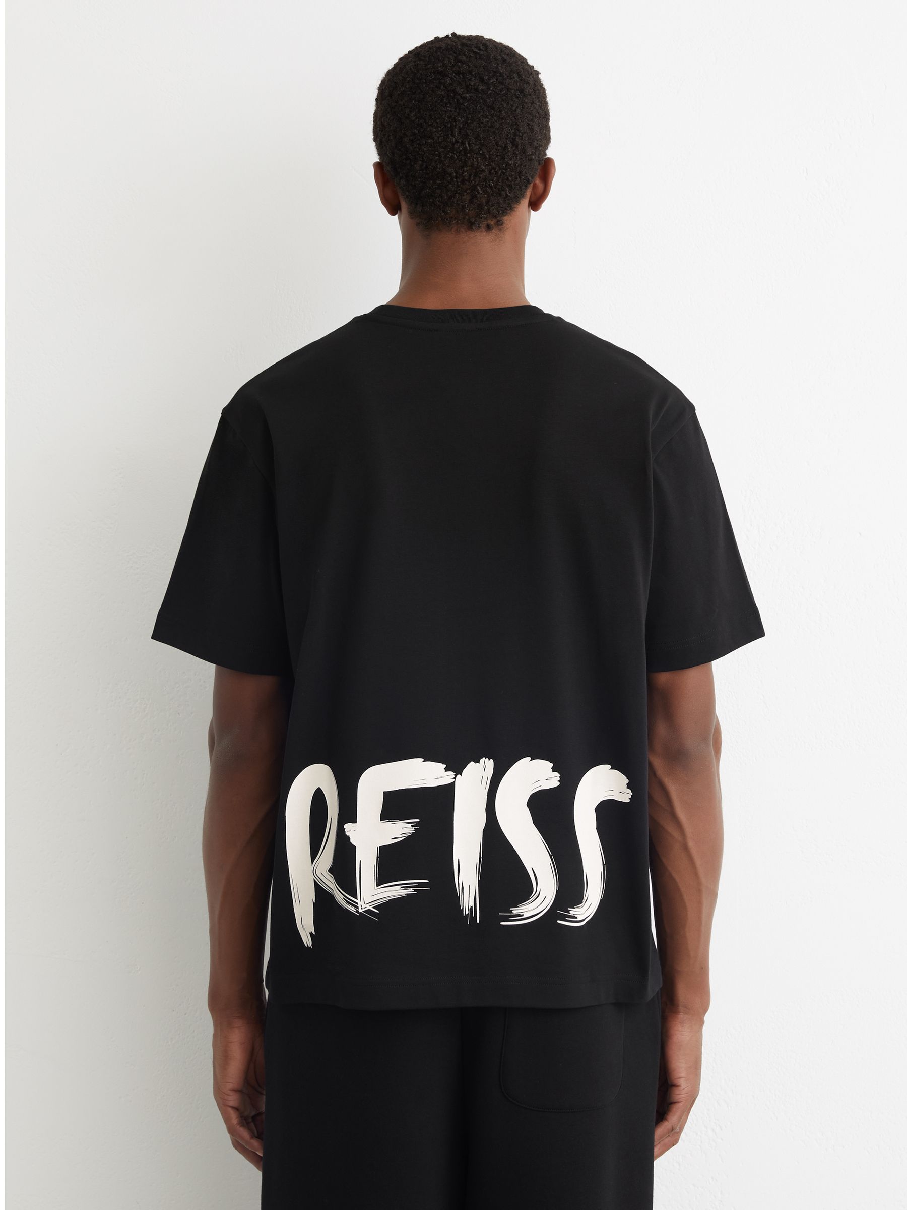 Logo-Print Relaxed-Fit T-Shirt in Black - image 5